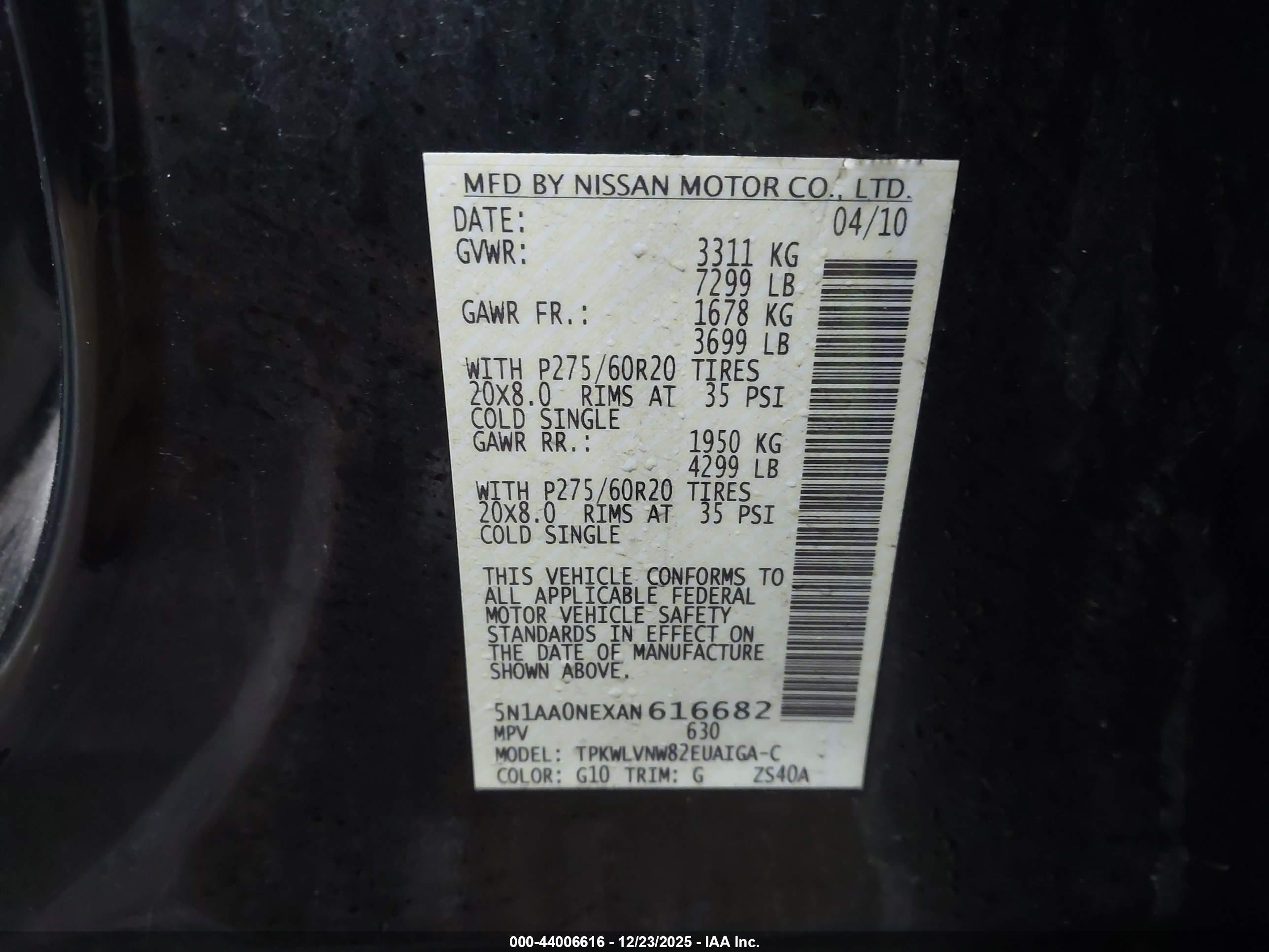 NISSAN ARMADA image 9
