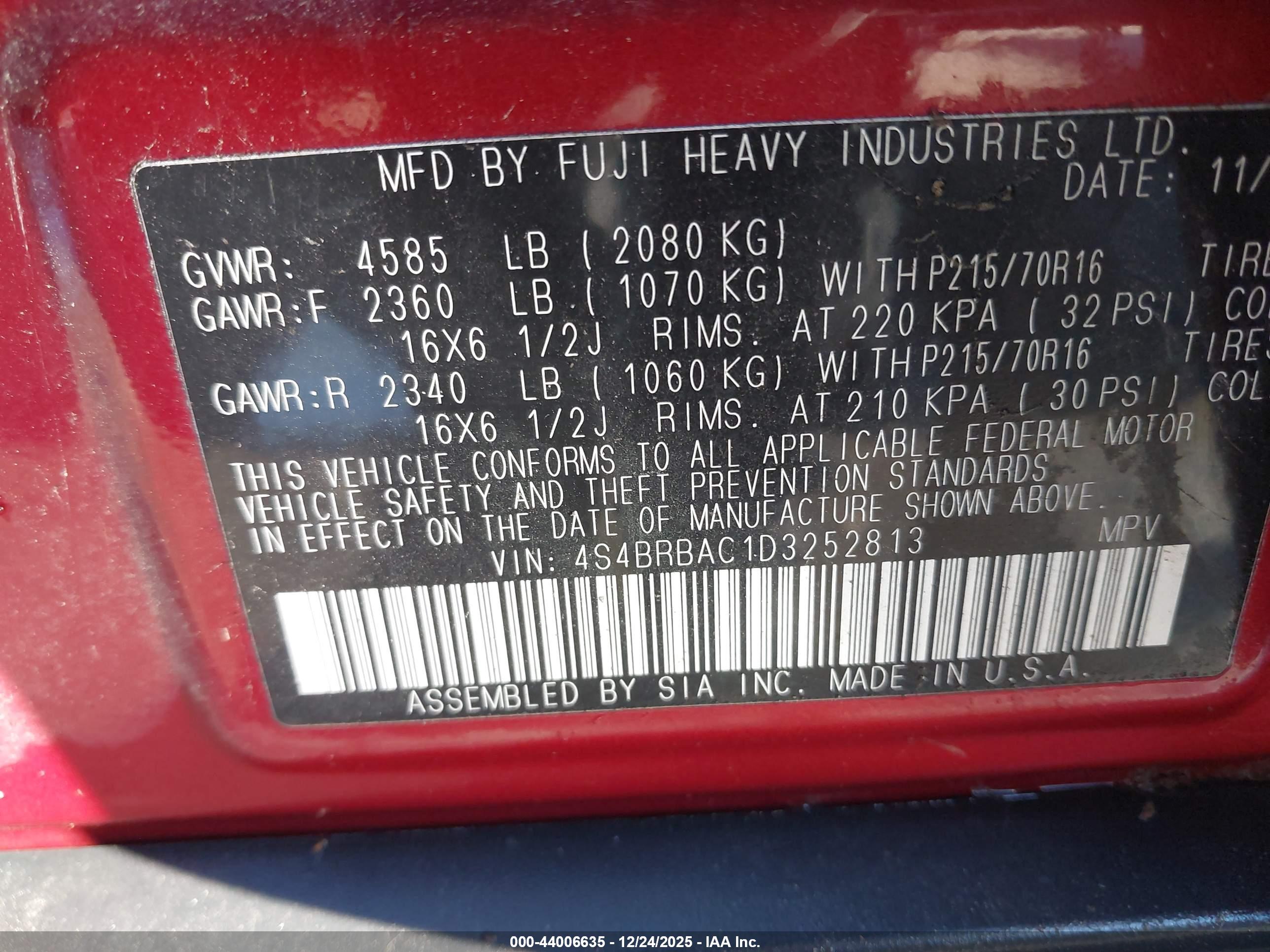 SUBARU OUTBACK image 9