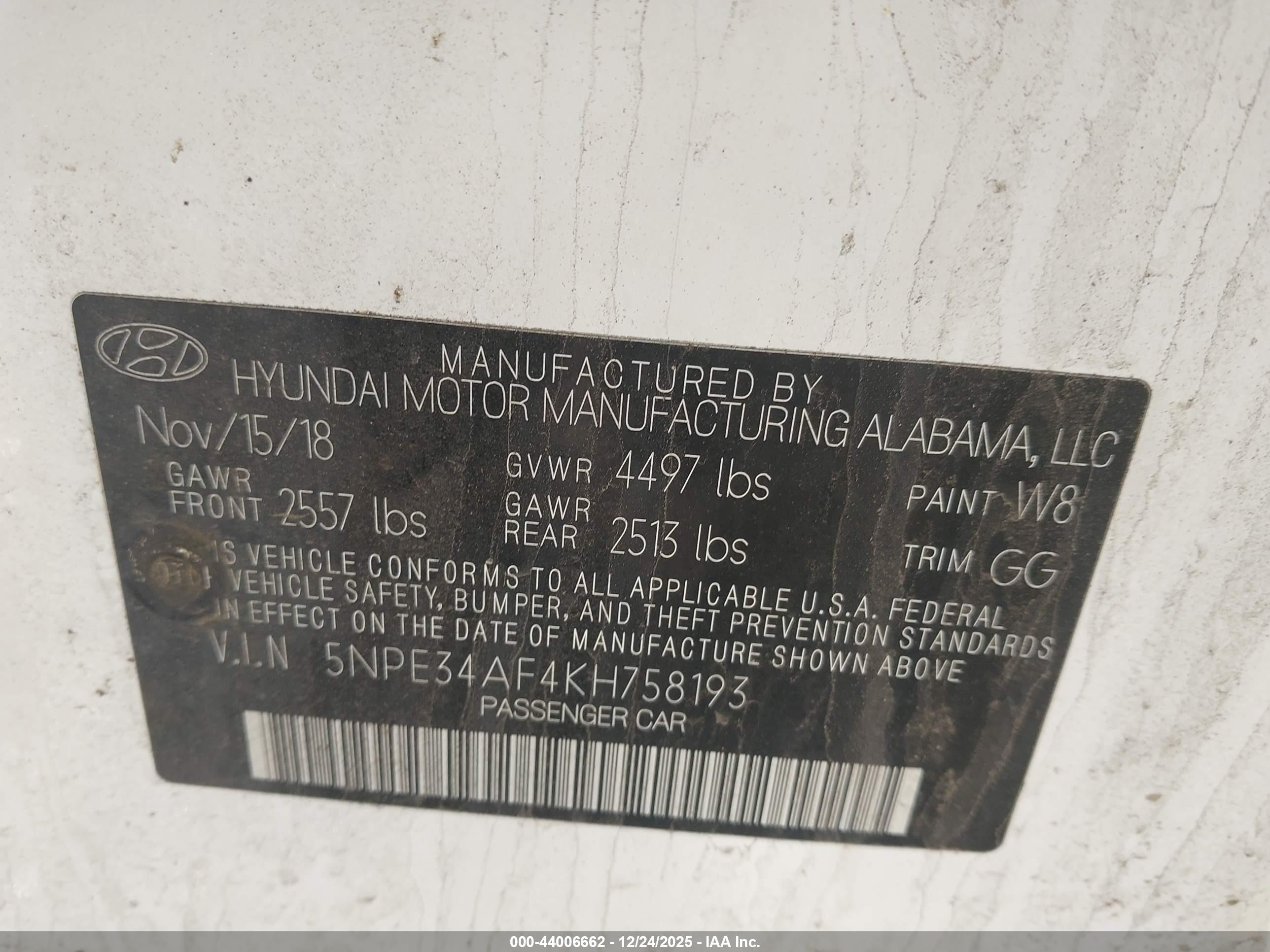 HYUNDAI SONATA image 9