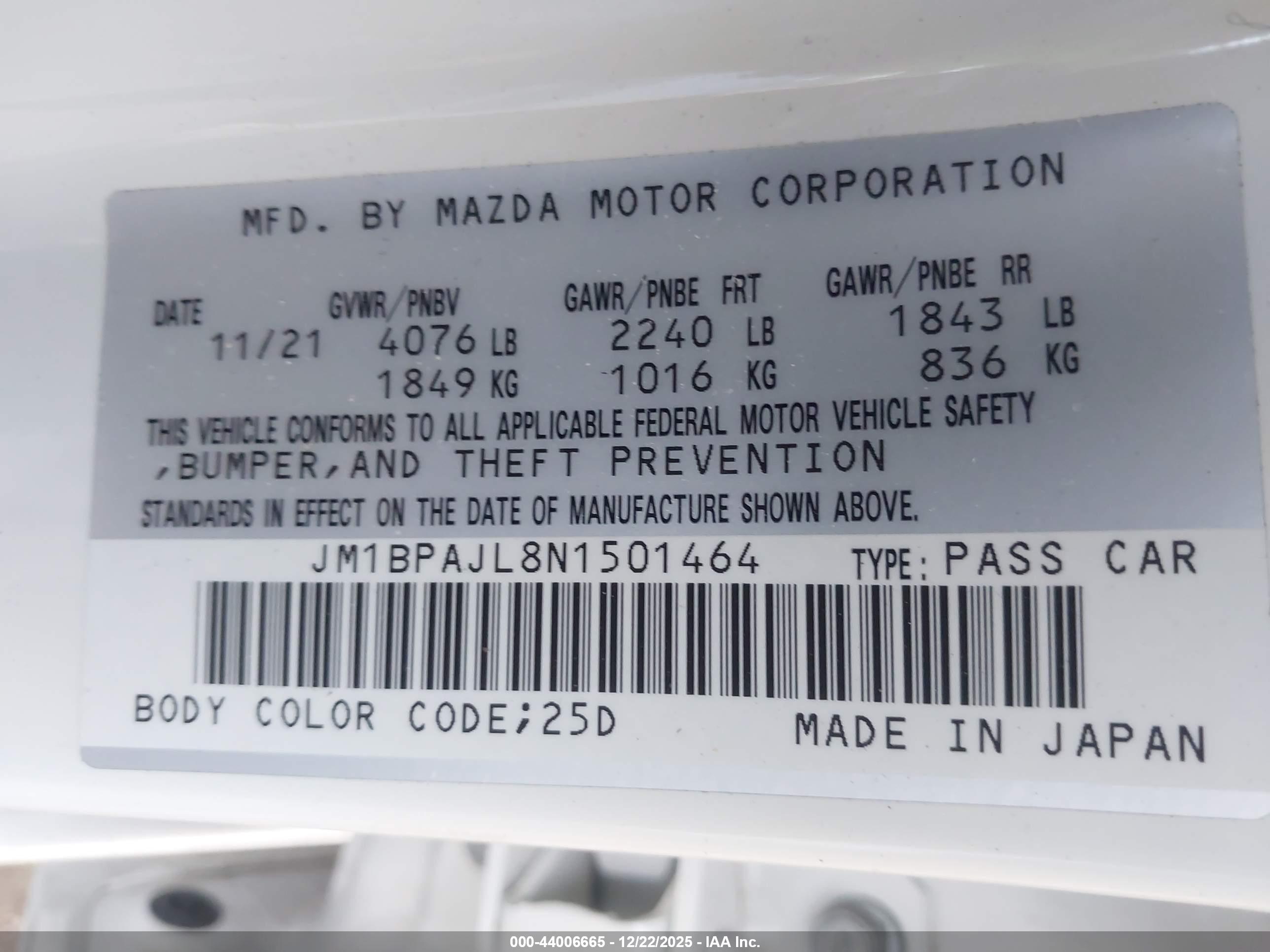 MAZDA MAZDA3 image 9