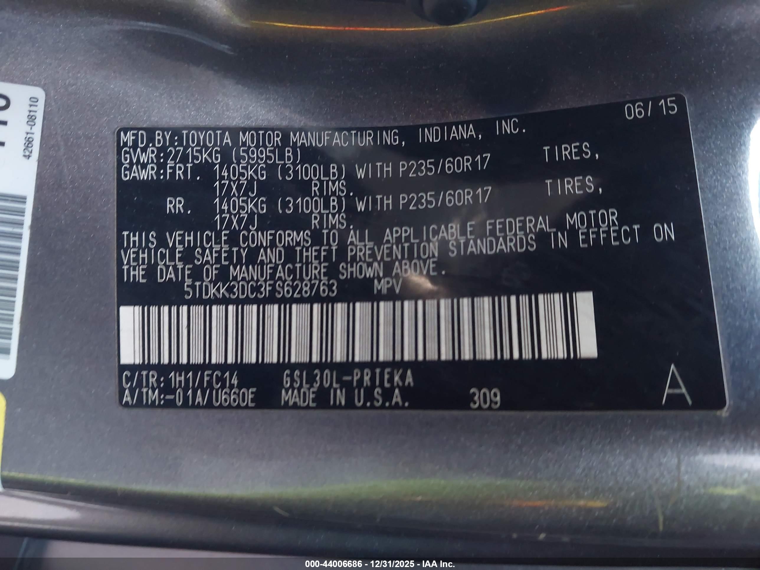 TOYOTA SIENNA image 9