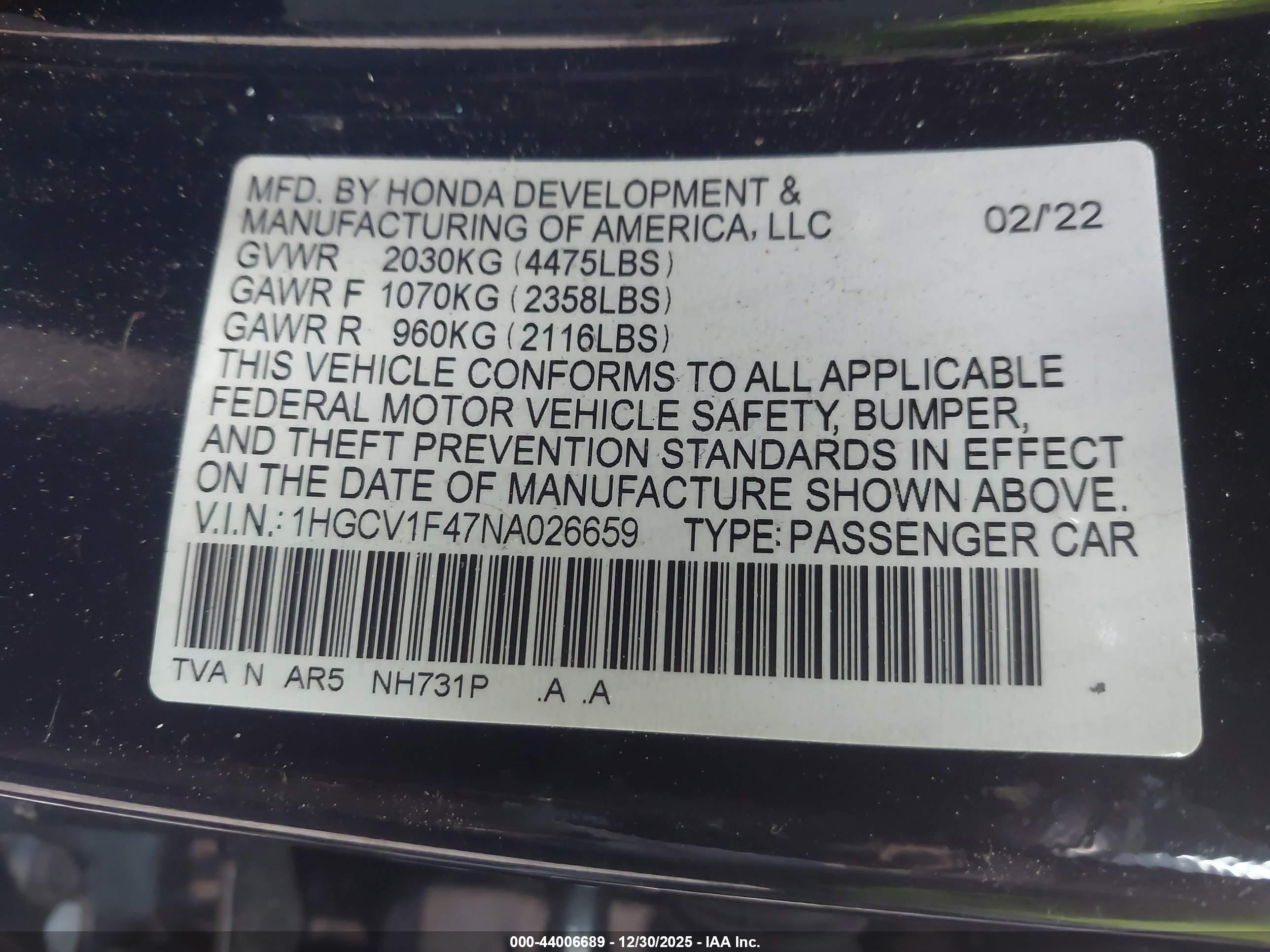 HONDA ACCORD image 9