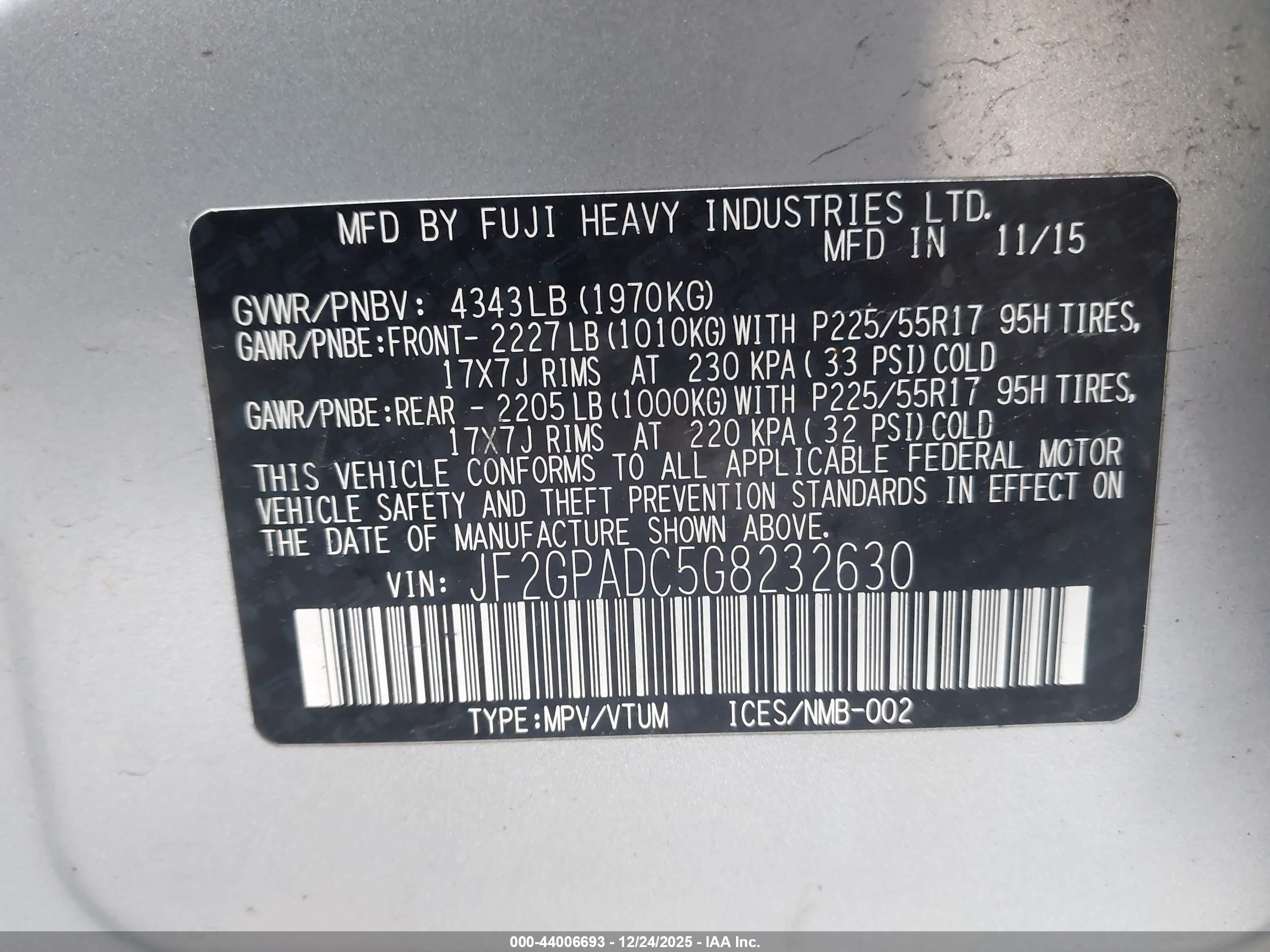 SUBARU CROSSTREK image 9