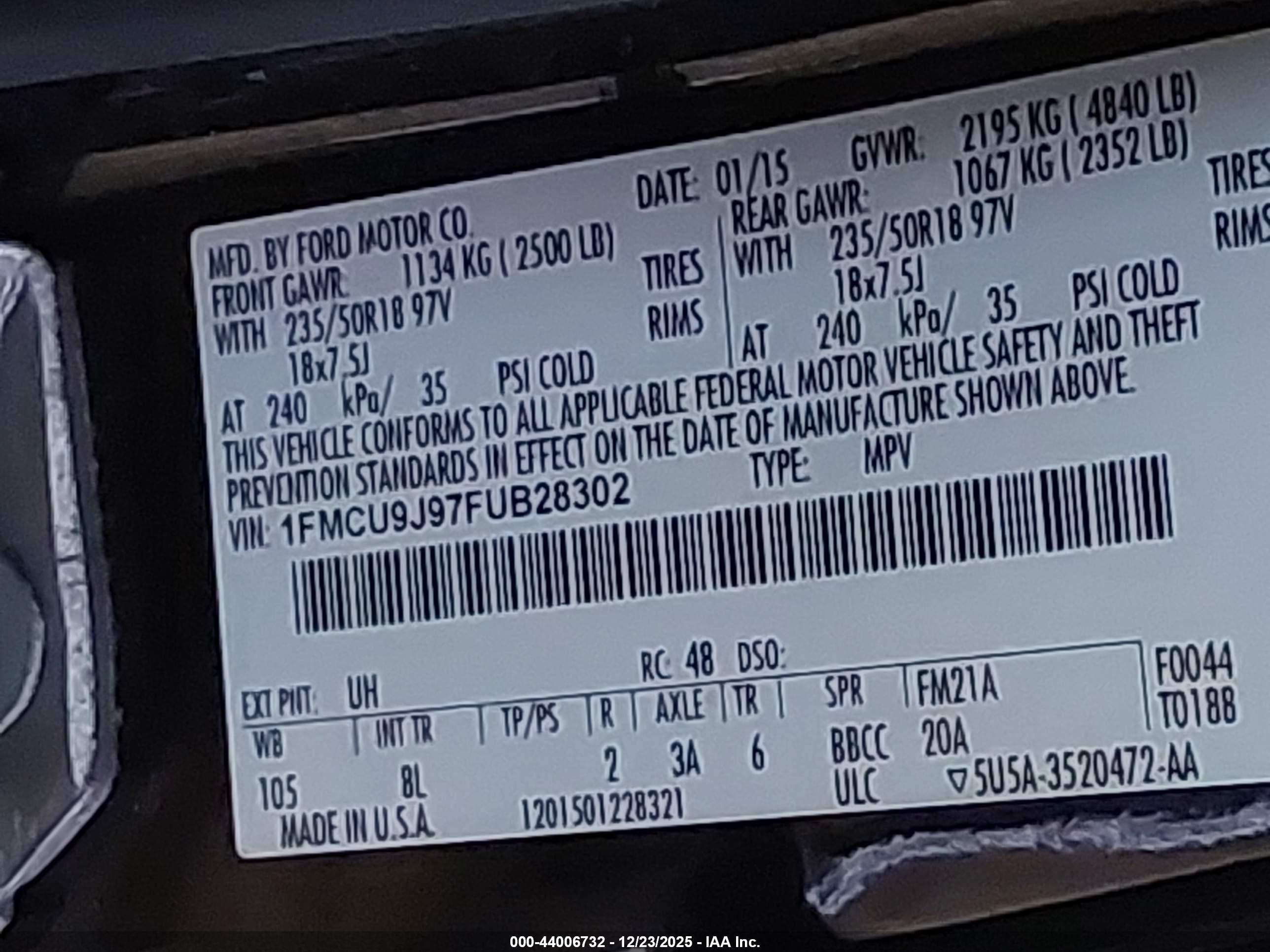 FORD ESCAPE image 9
