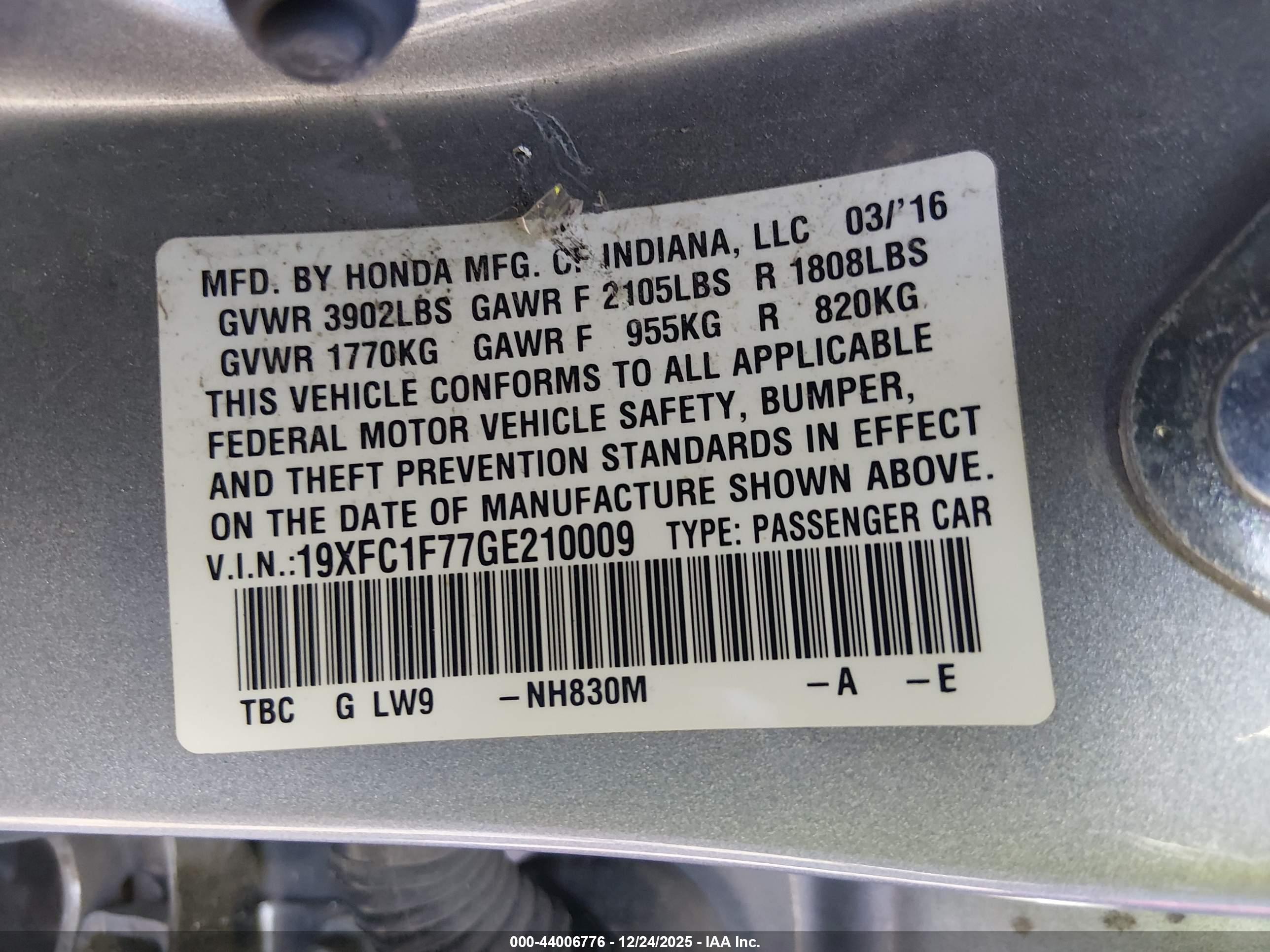HONDA CIVIC image 9