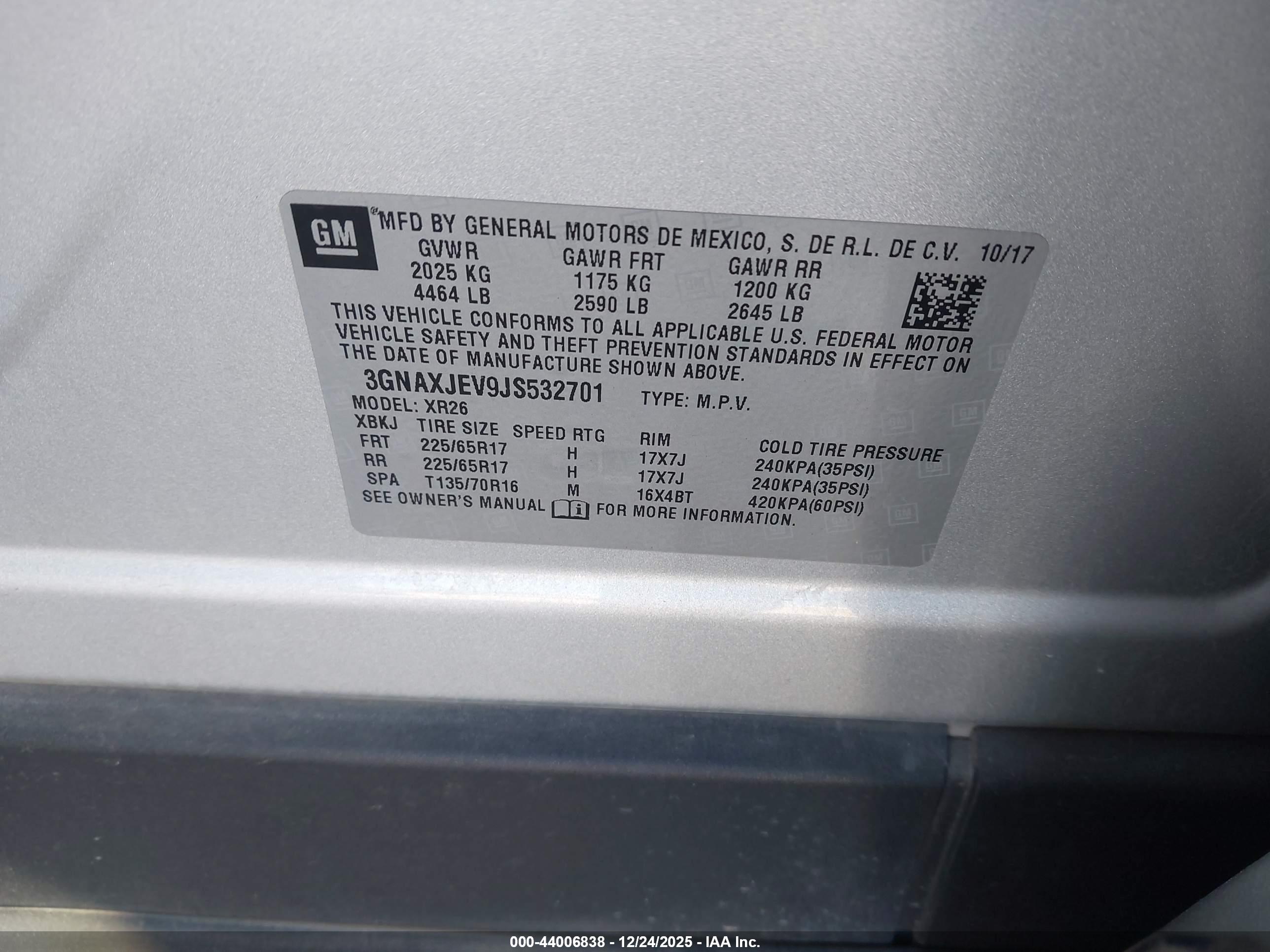 CHEVROLET EQUINOX image 9