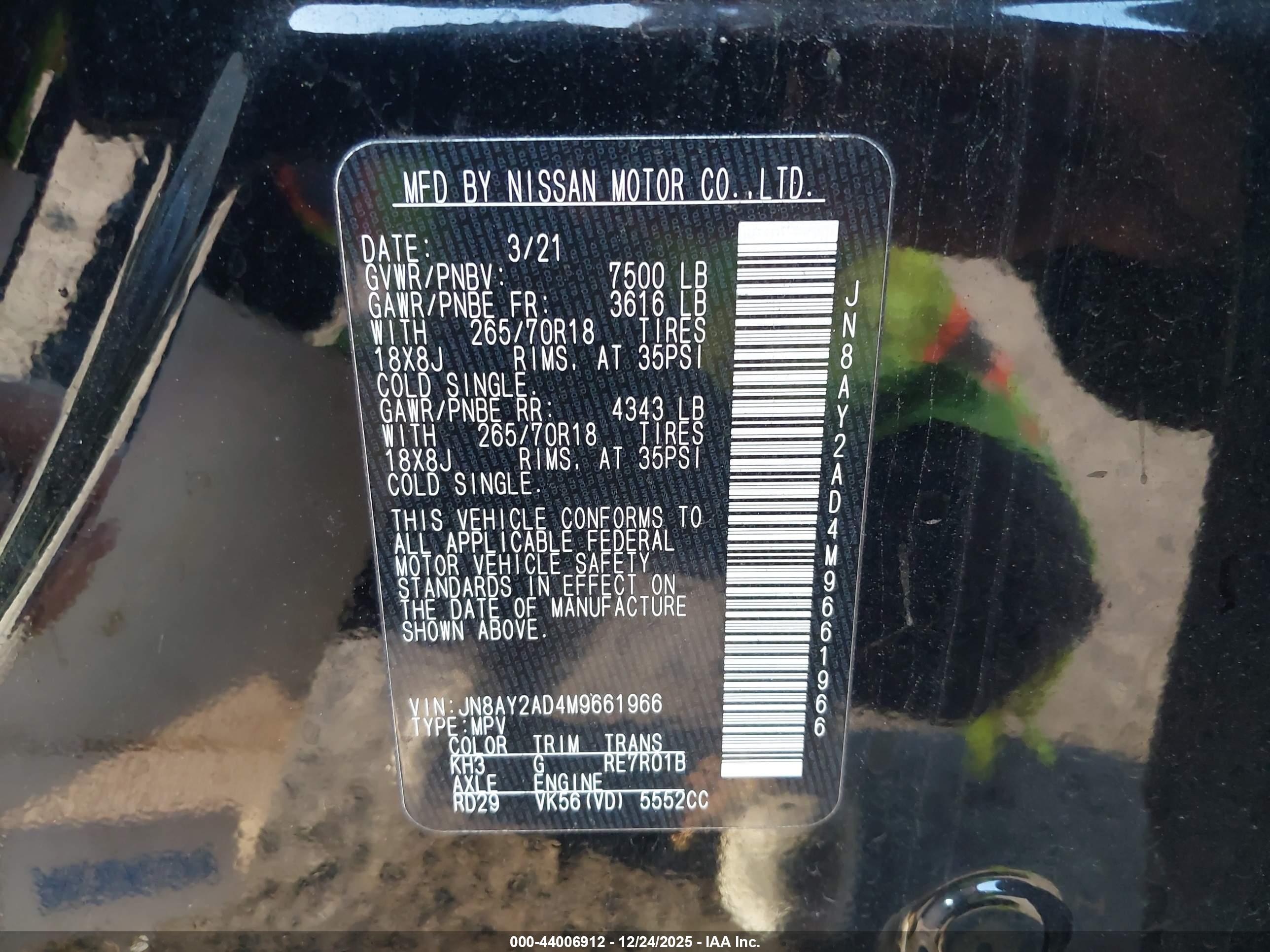 NISSAN ARMADA image 9