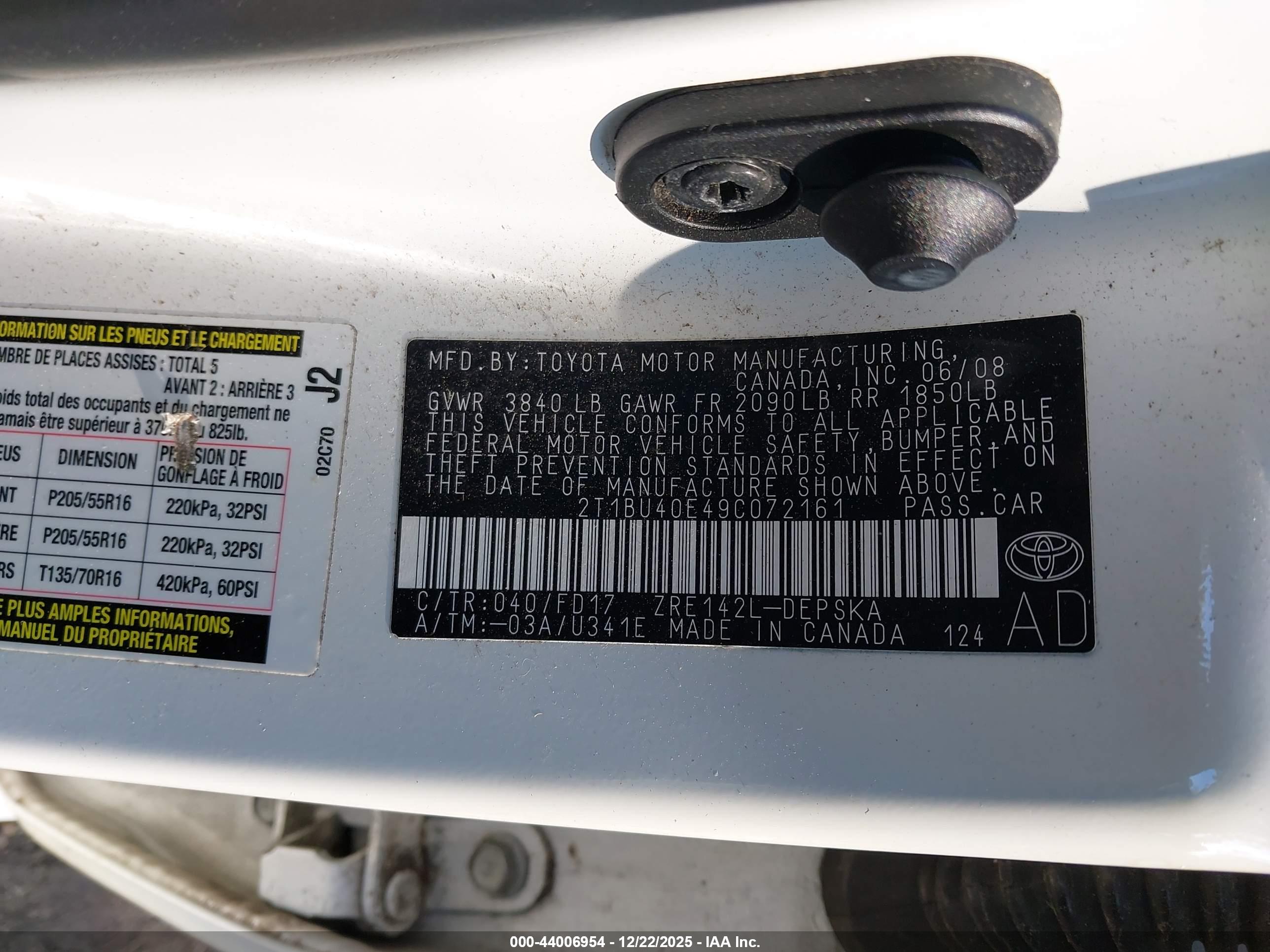 TOYOTA COROLLA image 9