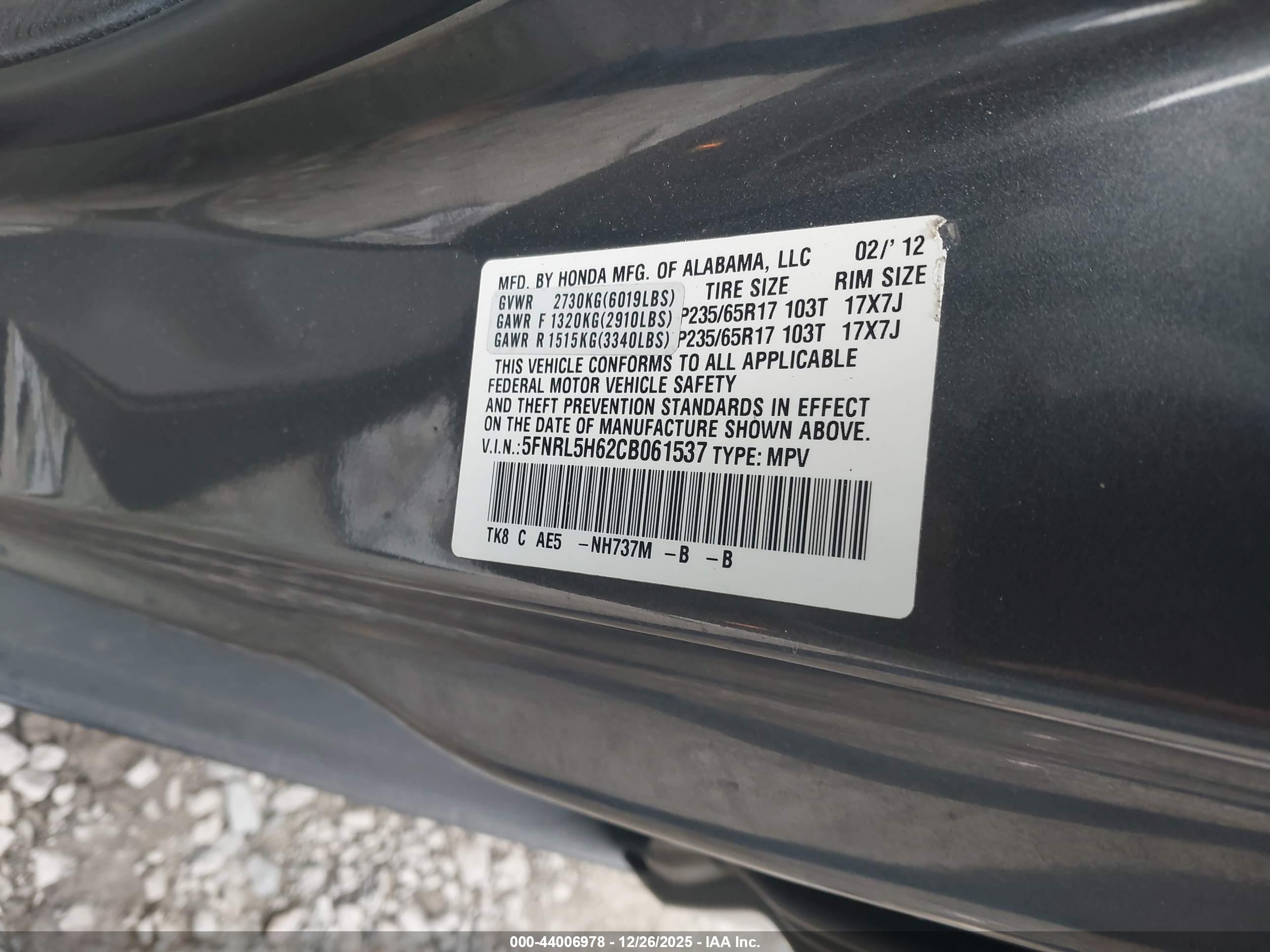 HONDA ODYSSEY image 9