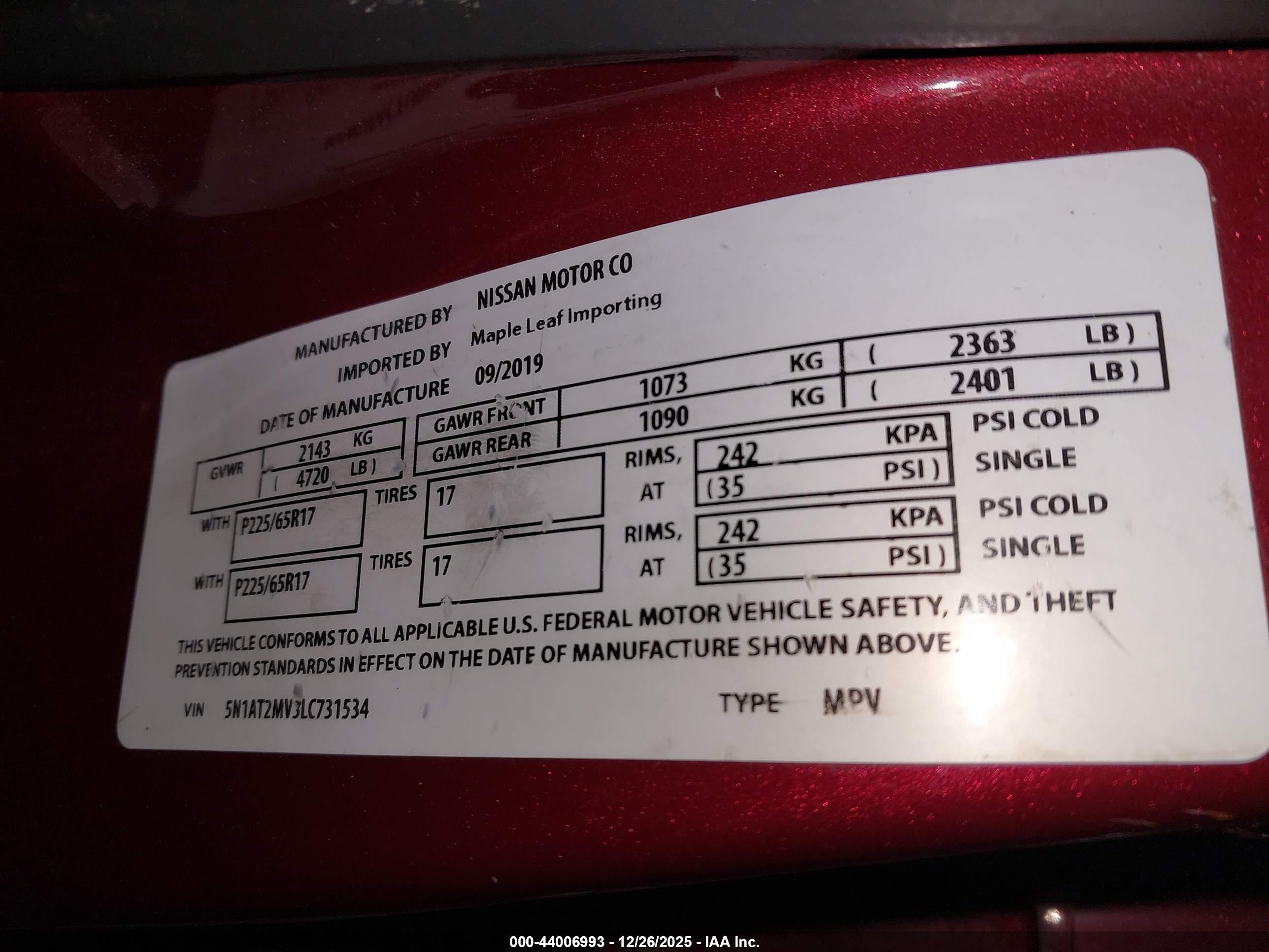 NISSAN ROGUE image 9