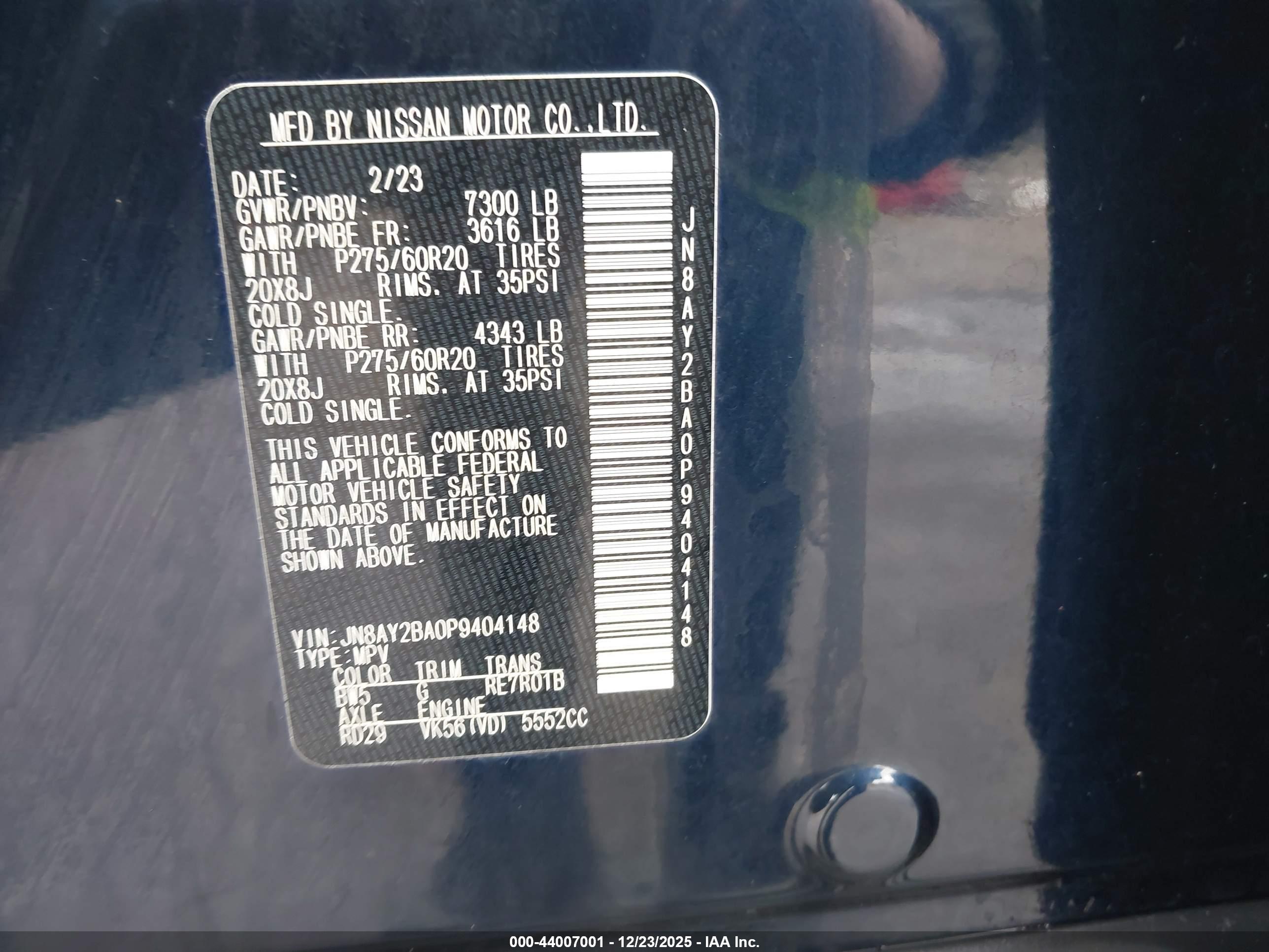 NISSAN ARMADA image 9