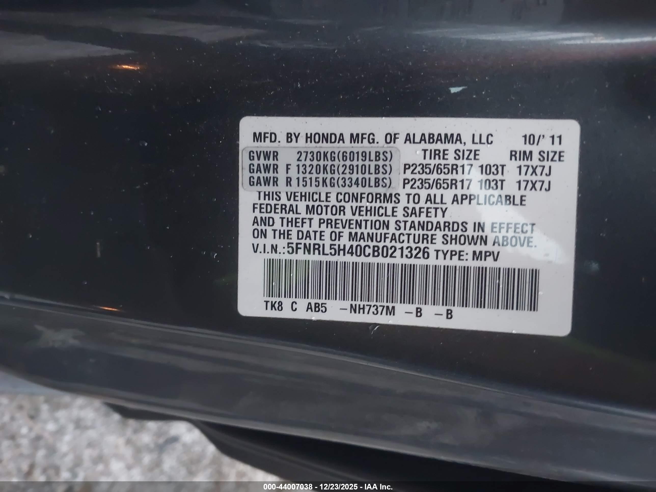 HONDA ODYSSEY image 9