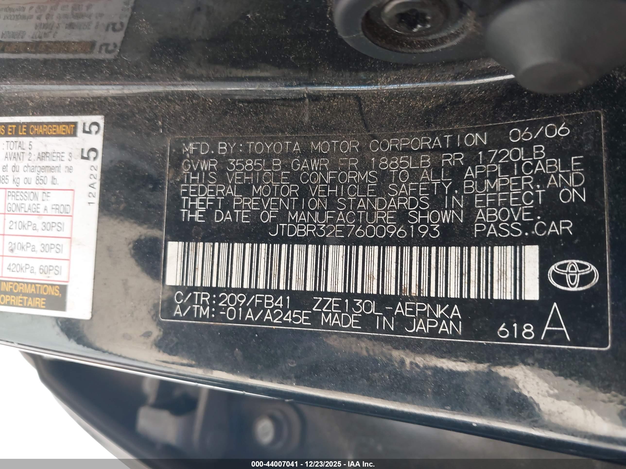 TOYOTA COROLLA image 9