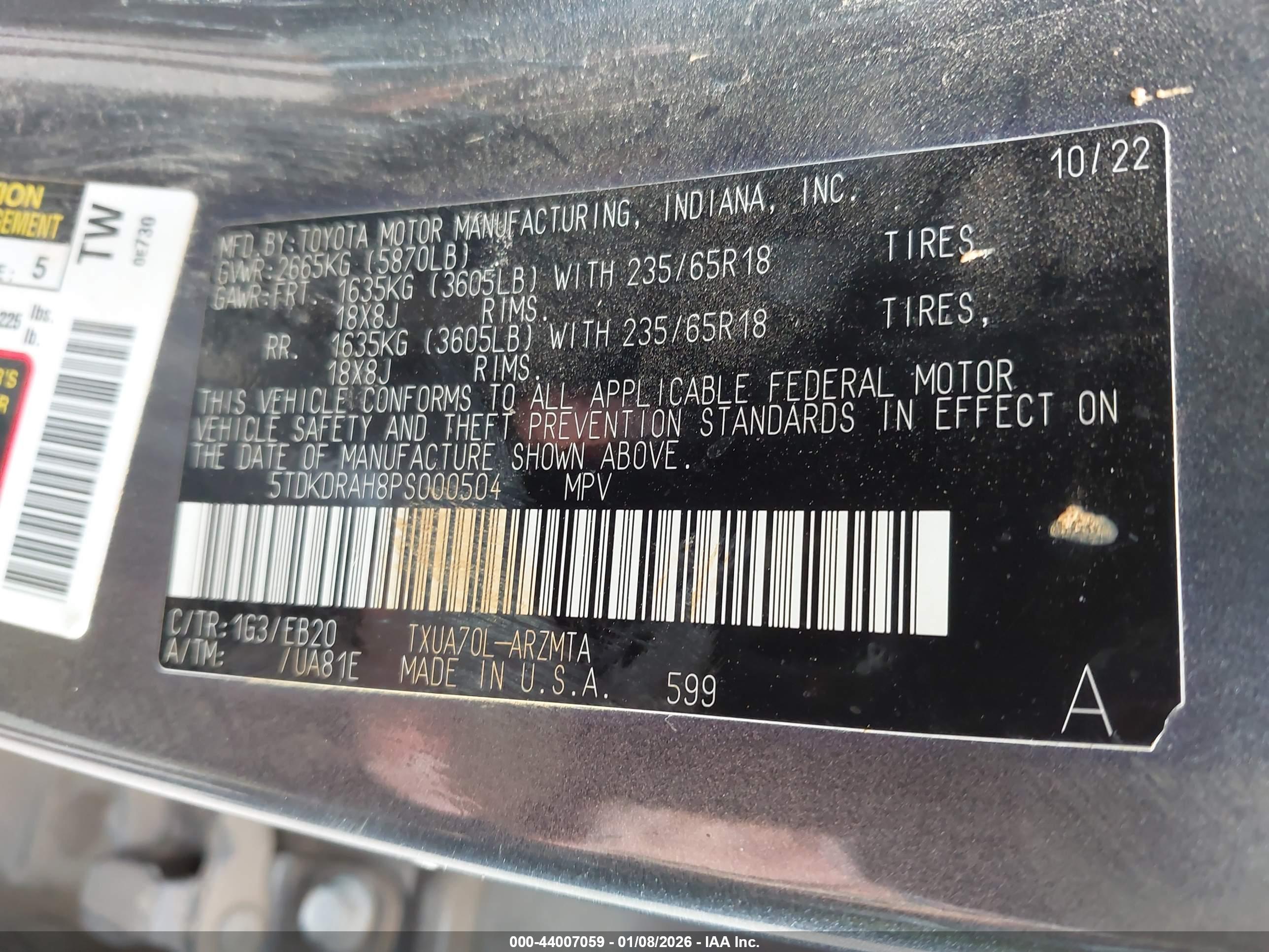 TOYOTA HIGHLANDER image 9