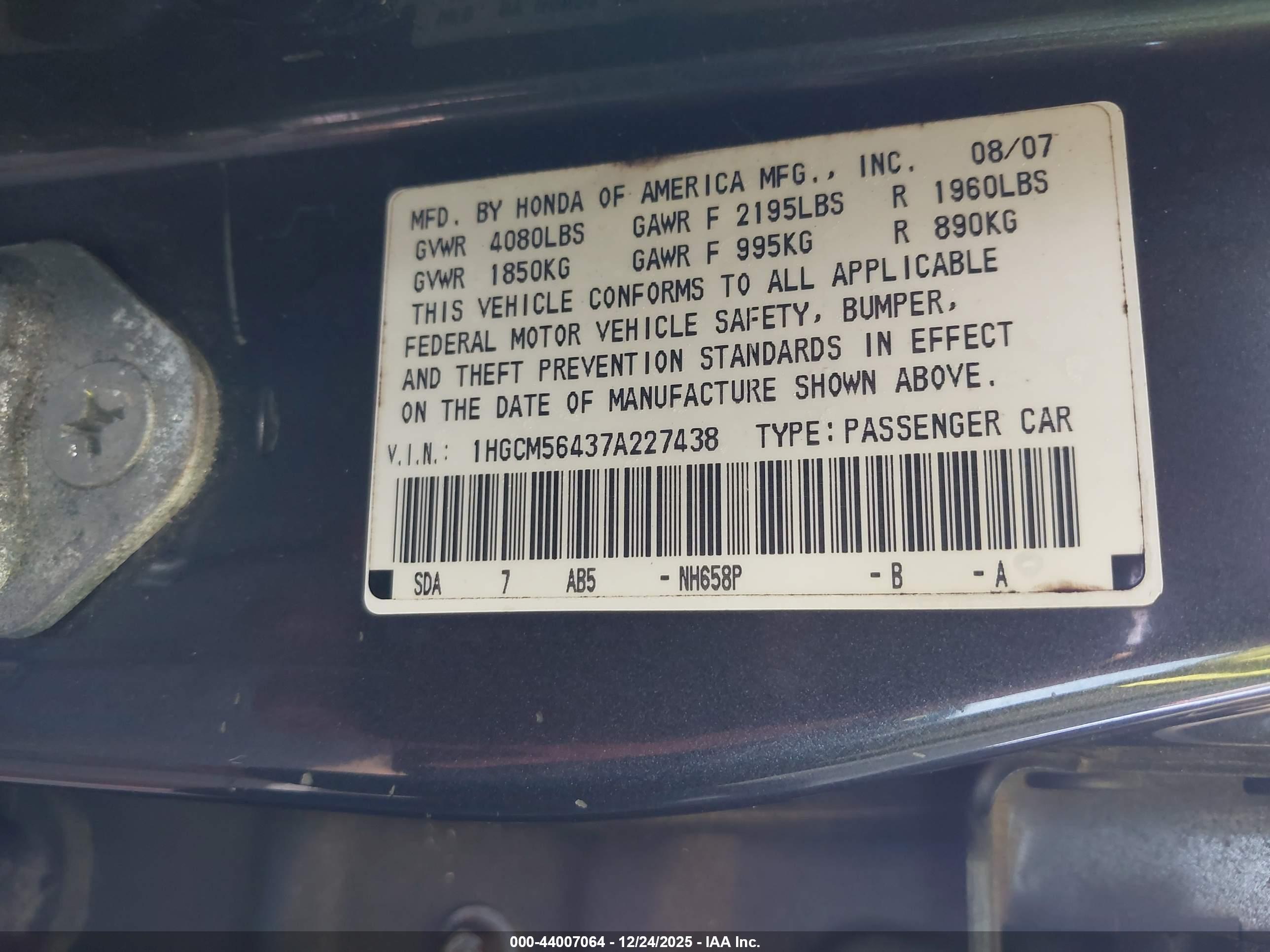 HONDA ACCORD image 9