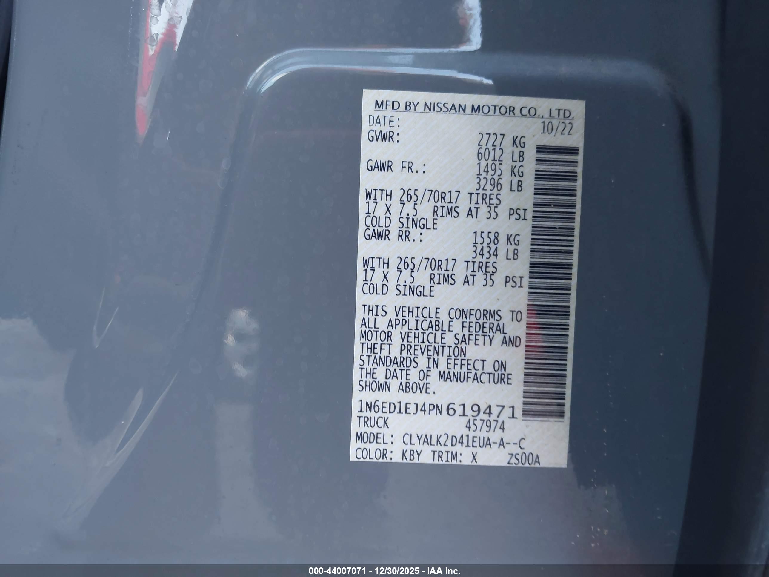 NISSAN FRONTIER image 9