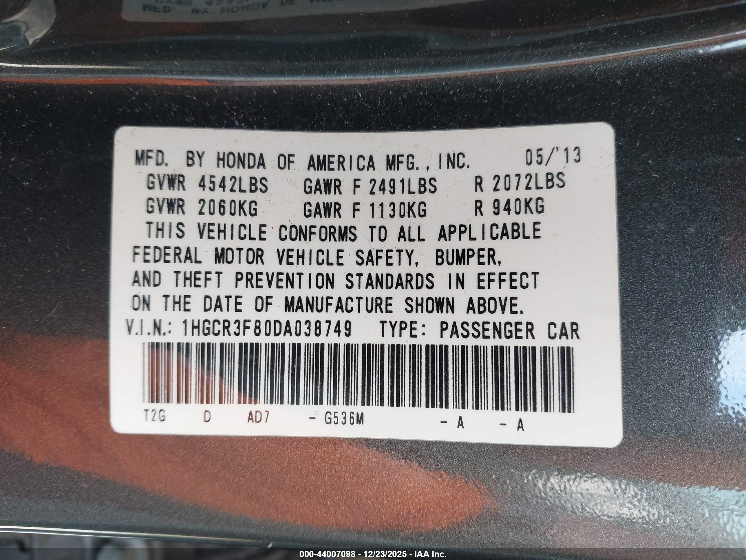 HONDA ACCORD image 9