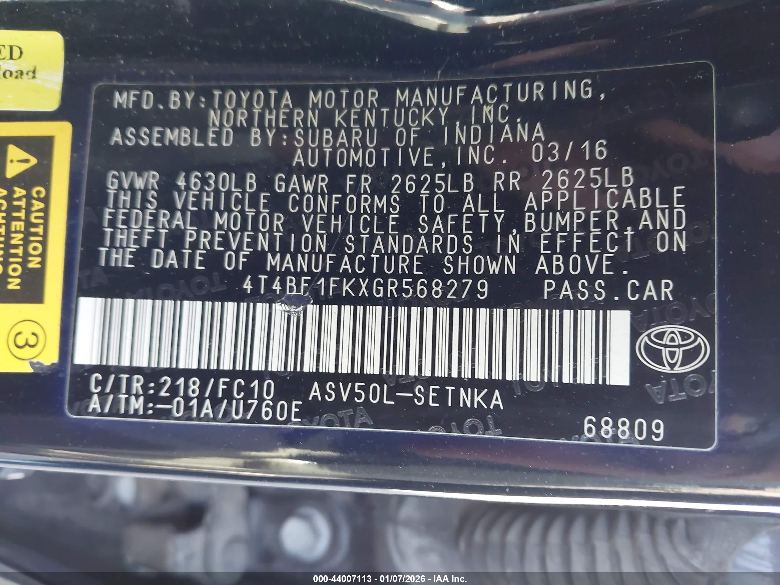 TOYOTA CAMRY image 9