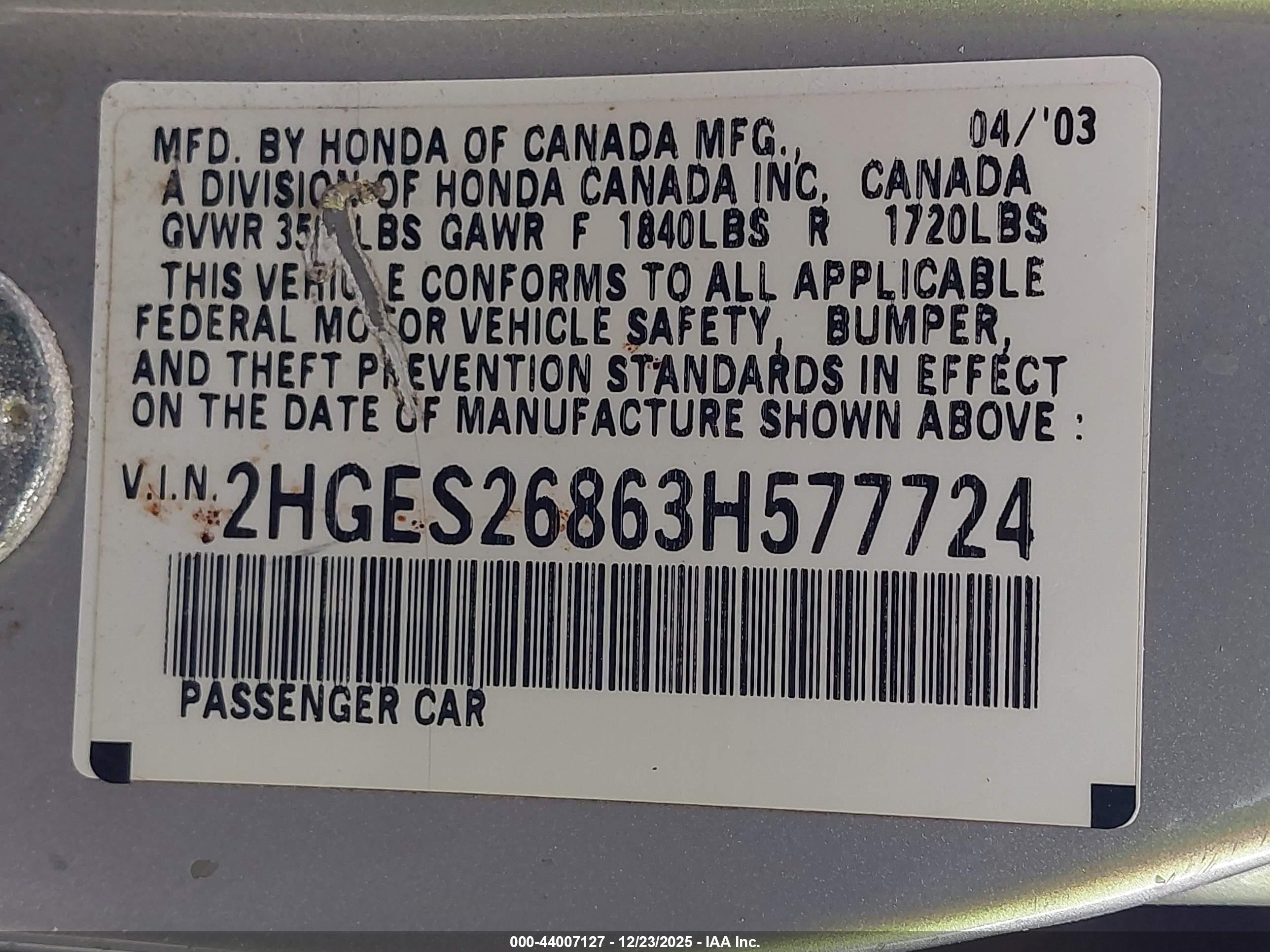 HONDA CIVIC image 9
