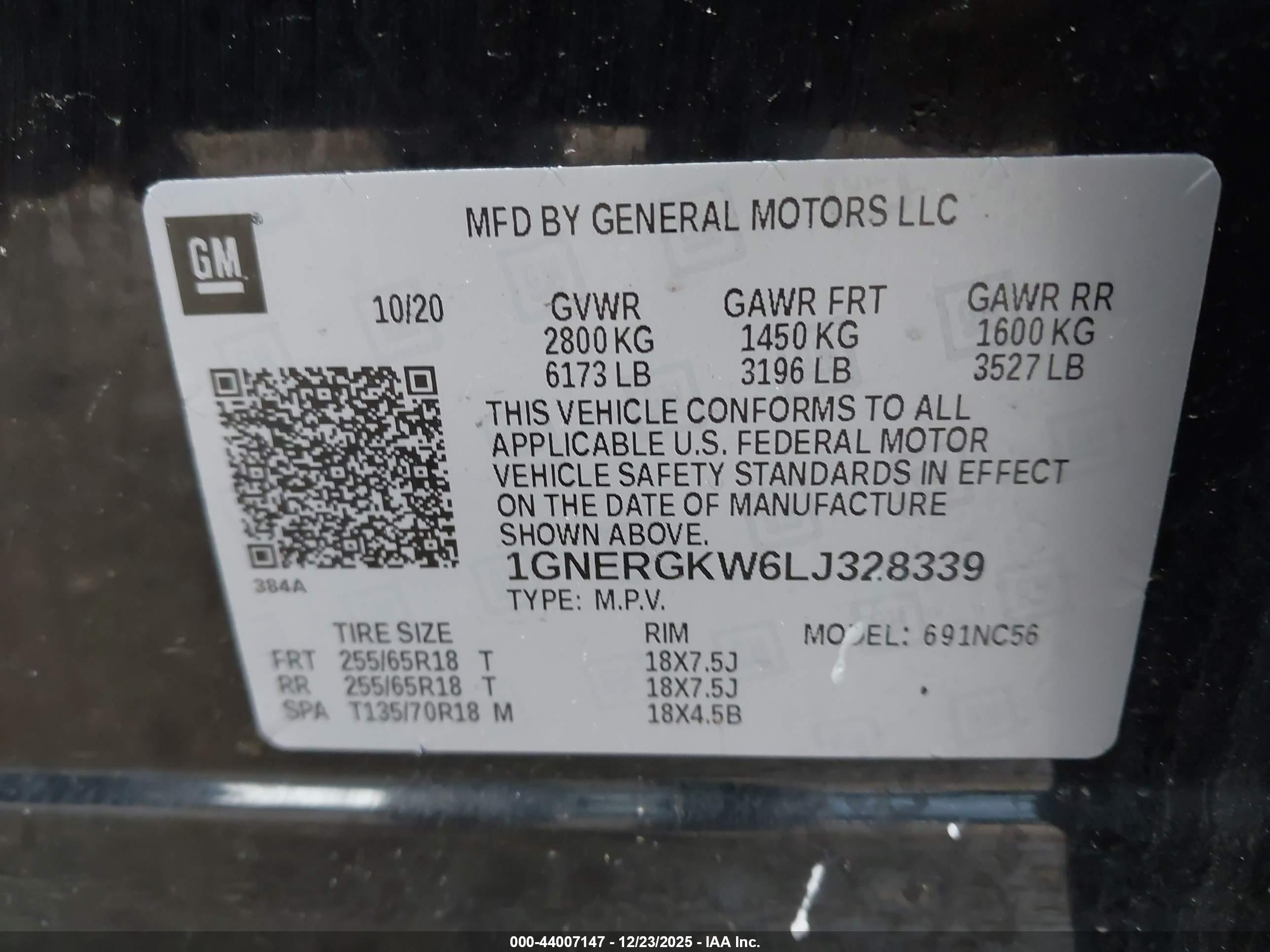 CHEVROLET TRAVERSE image 9