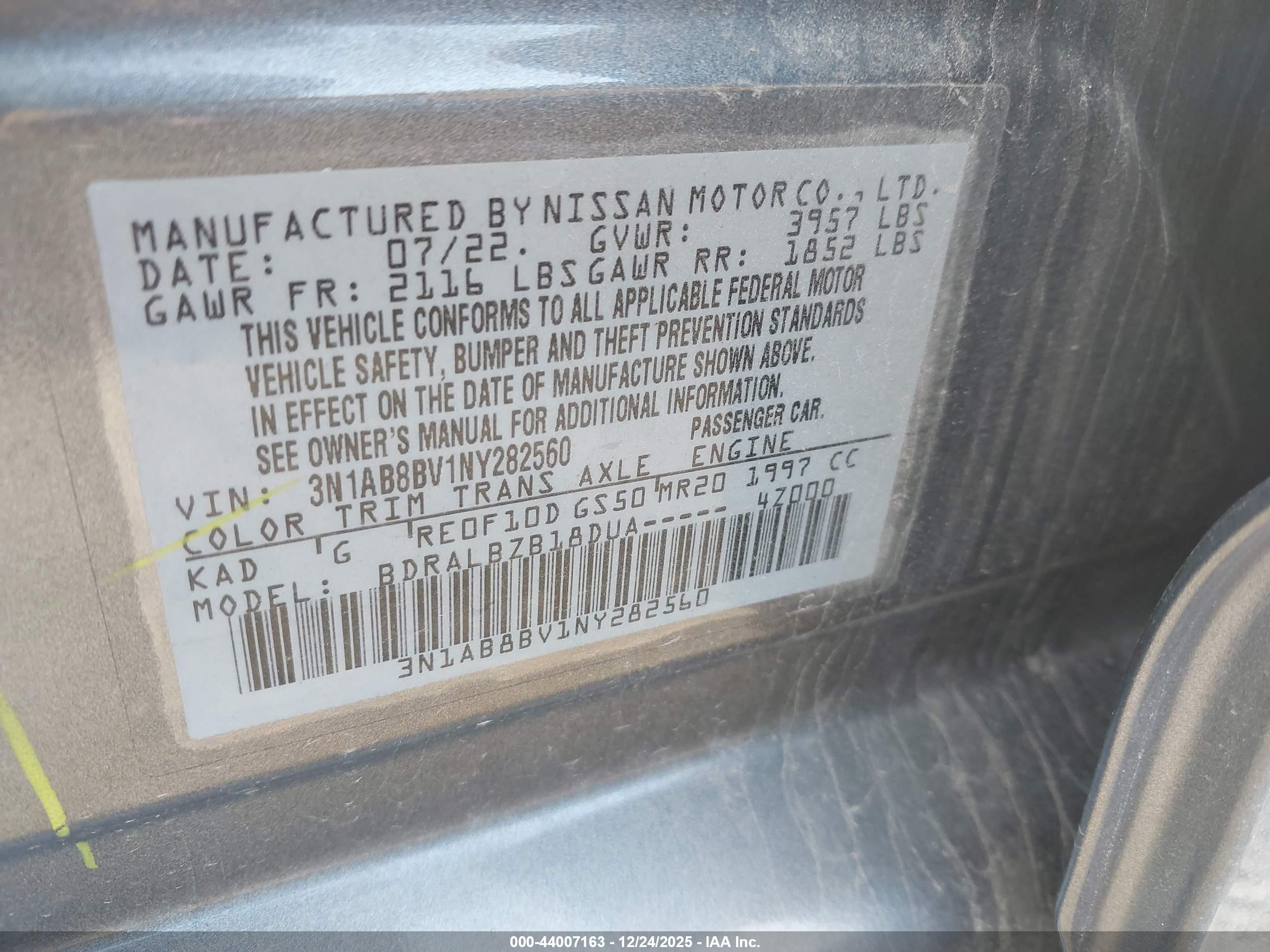 NISSAN SENTRA image 9