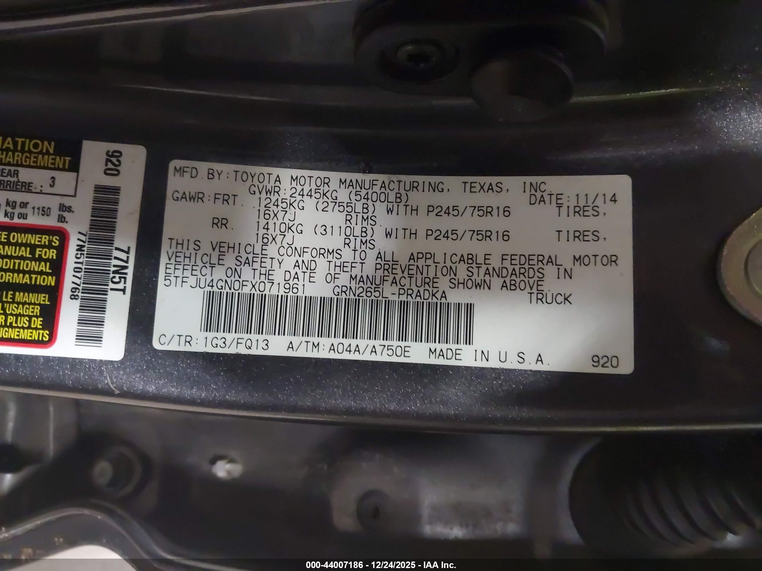 TOYOTA TACOMA image 9