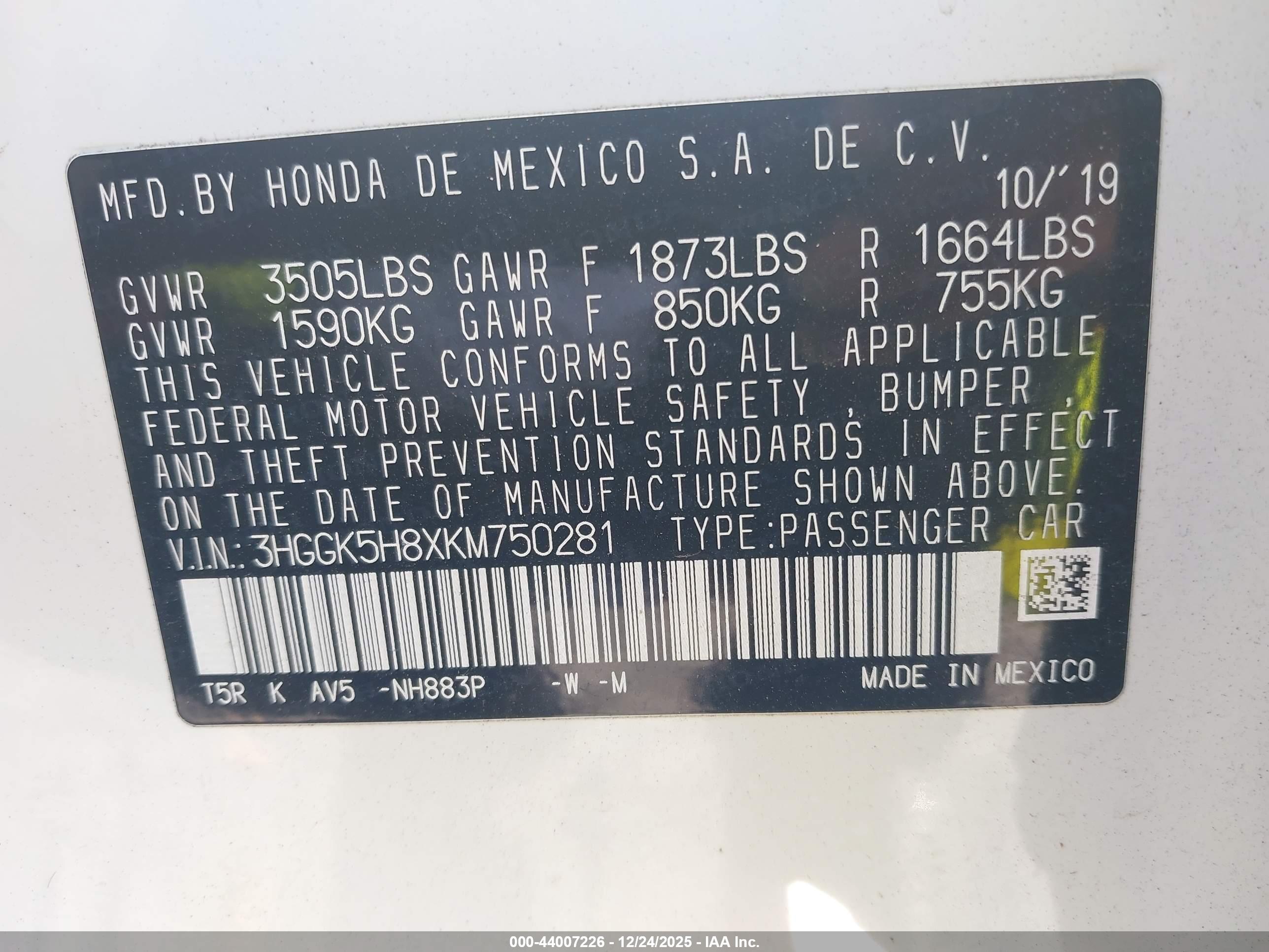 HONDA FIT image 9