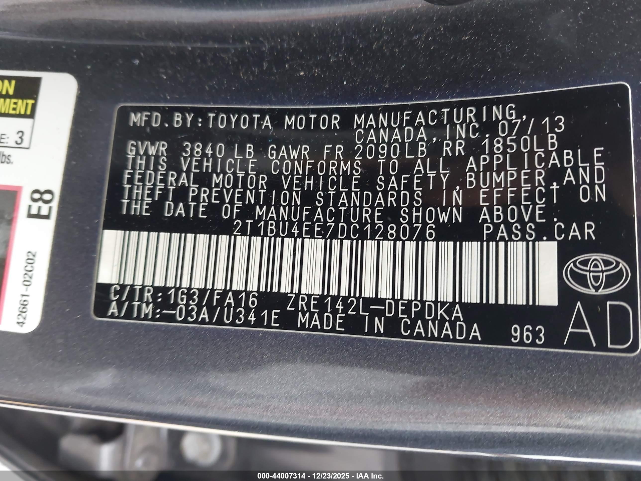 TOYOTA COROLLA image 9