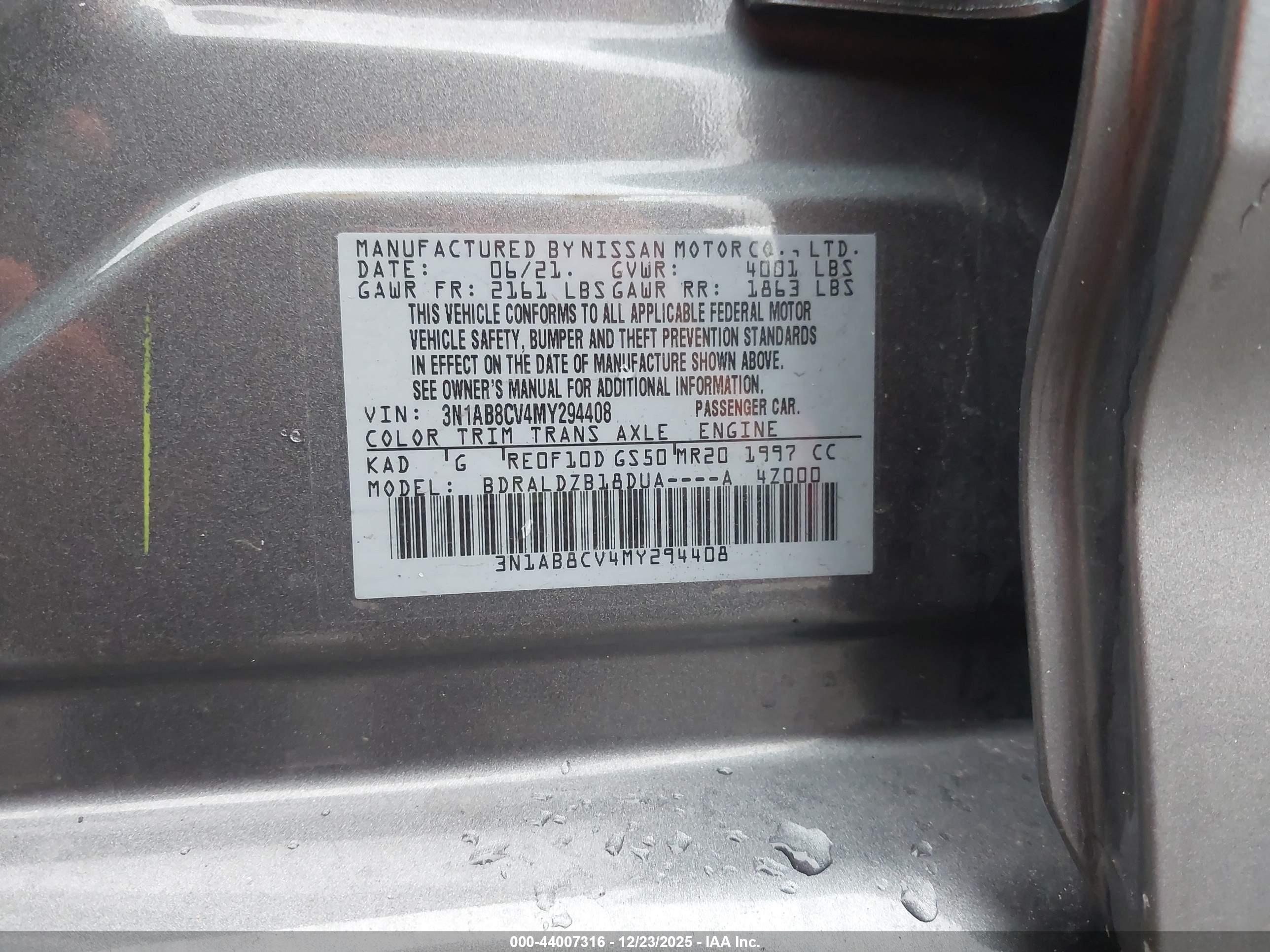 NISSAN SENTRA image 9