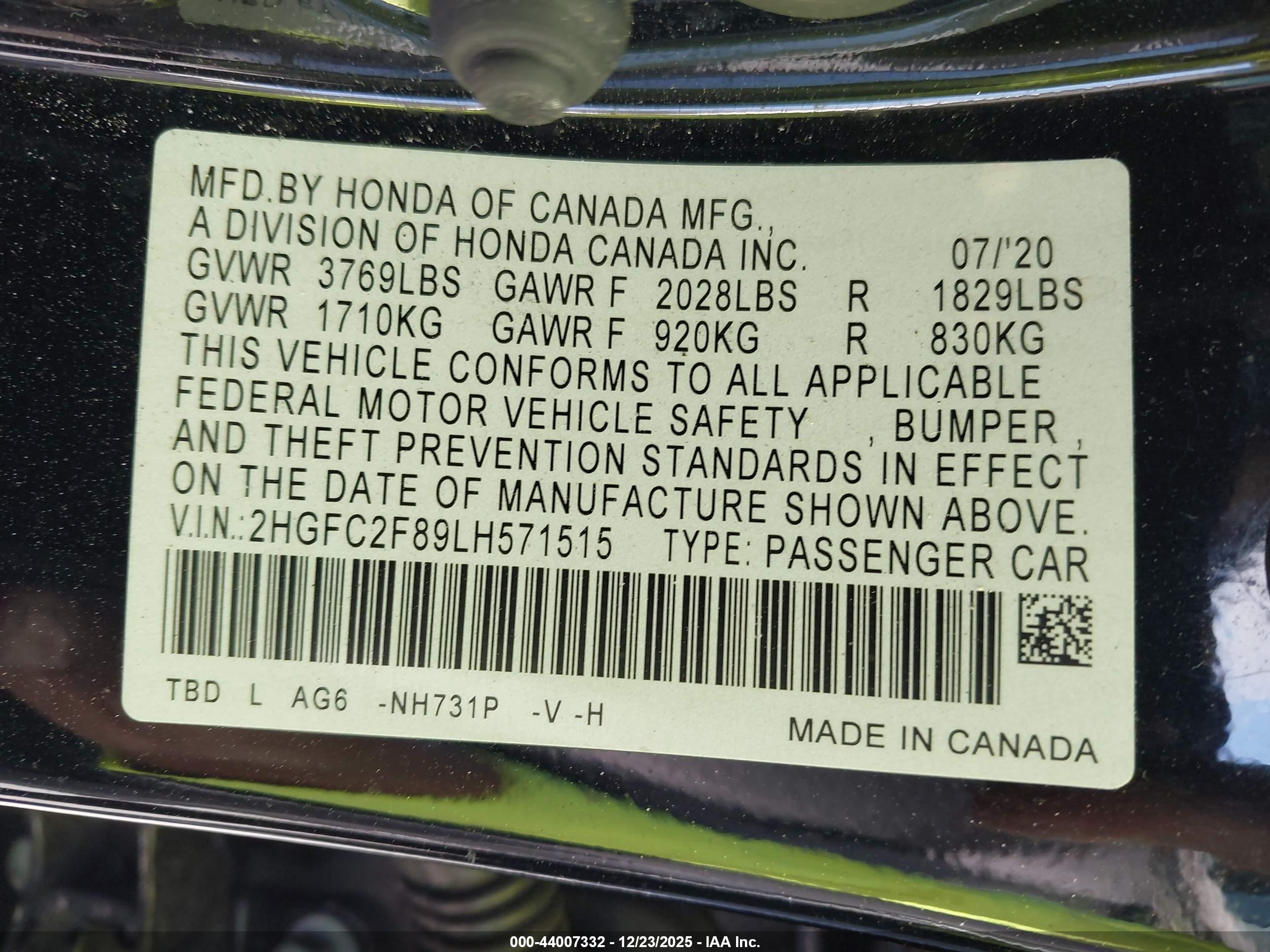 HONDA CIVIC image 9