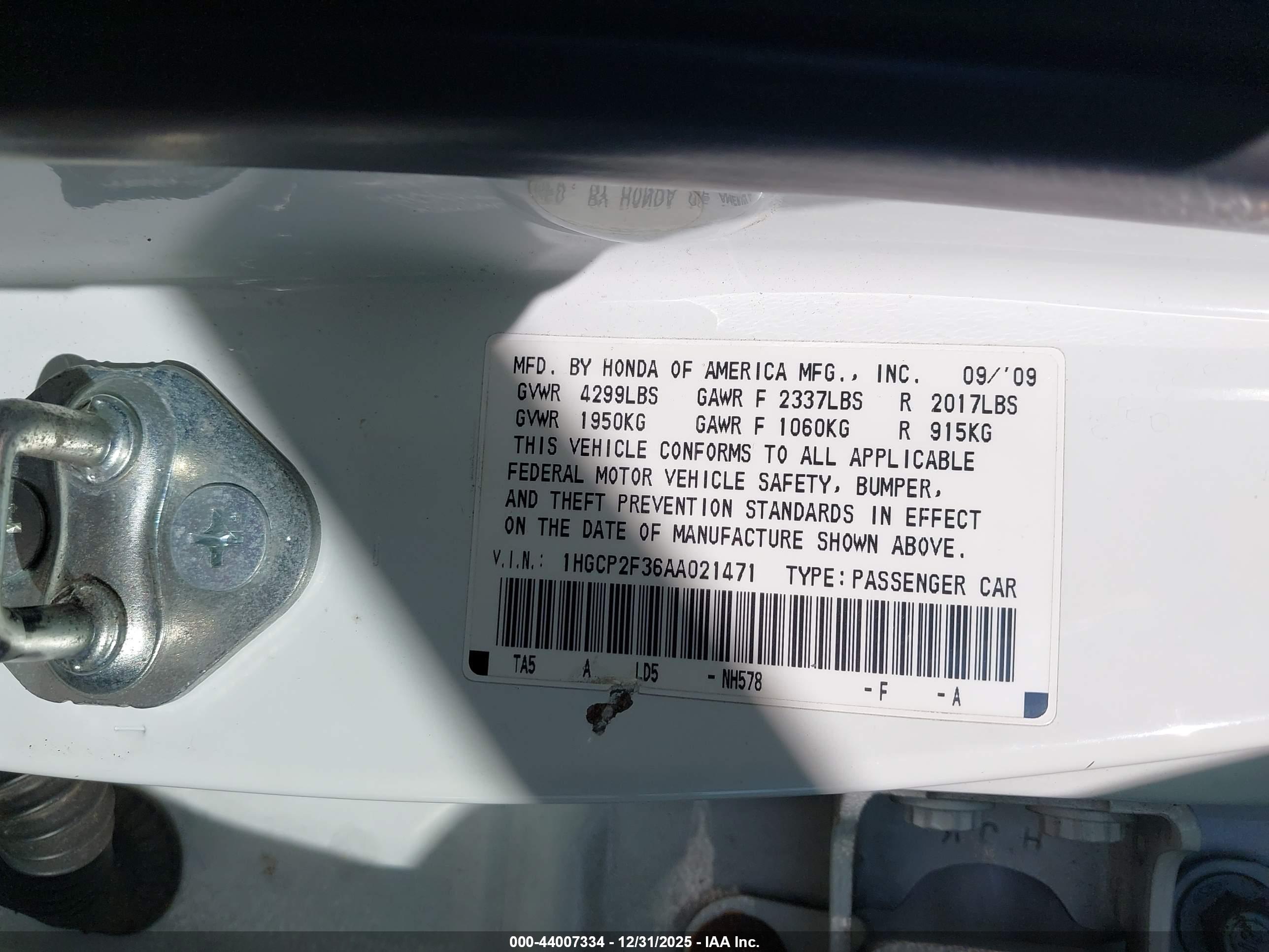 HONDA ACCORD image 9