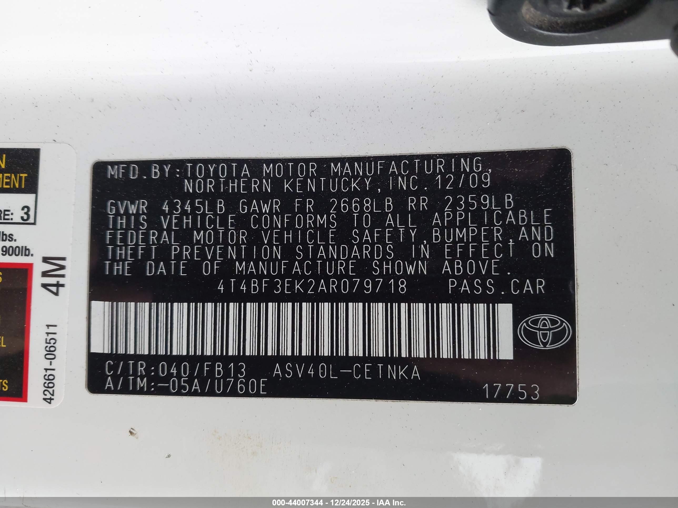 TOYOTA CAMRY image 9