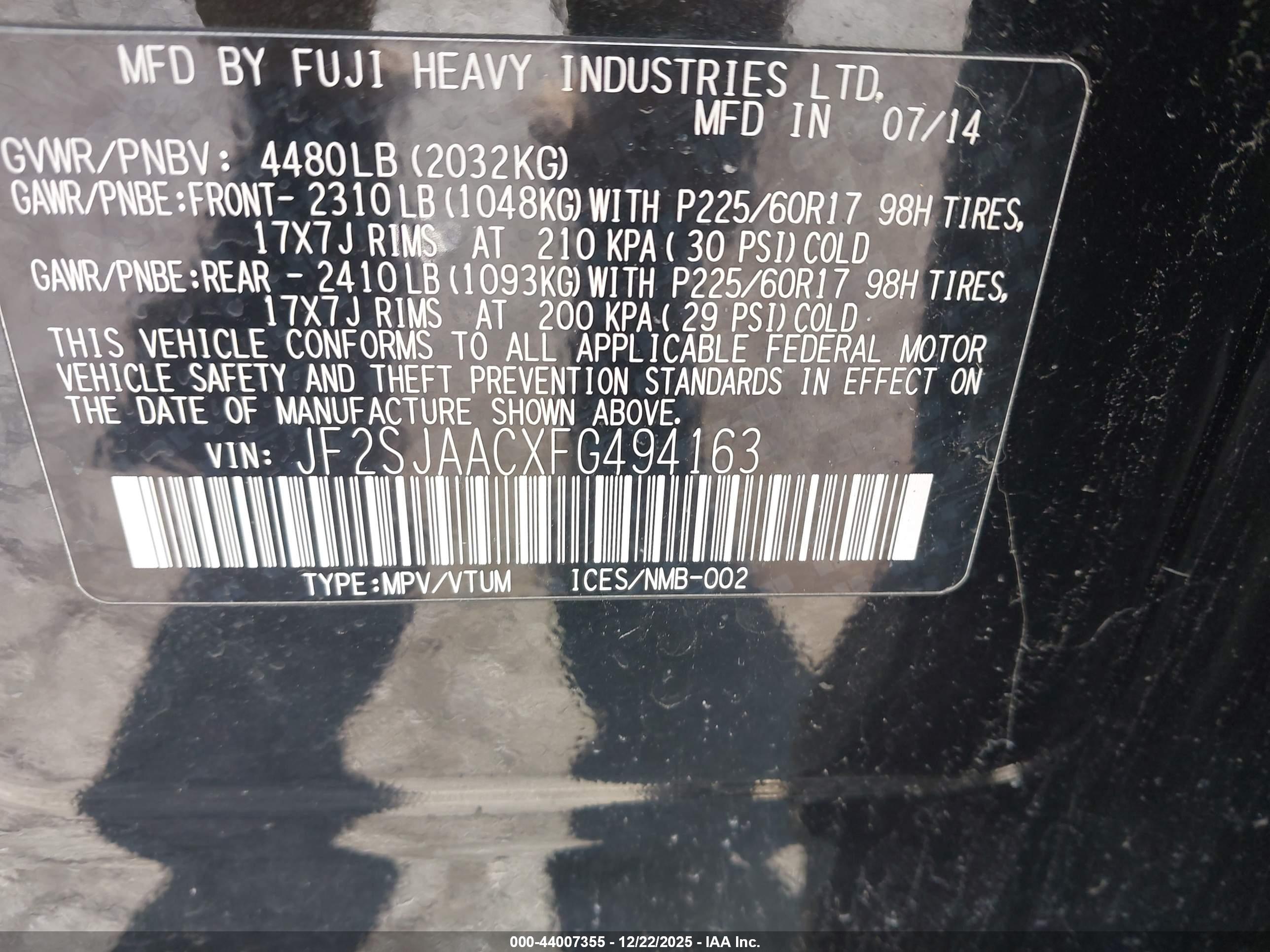 SUBARU FORESTER image 9