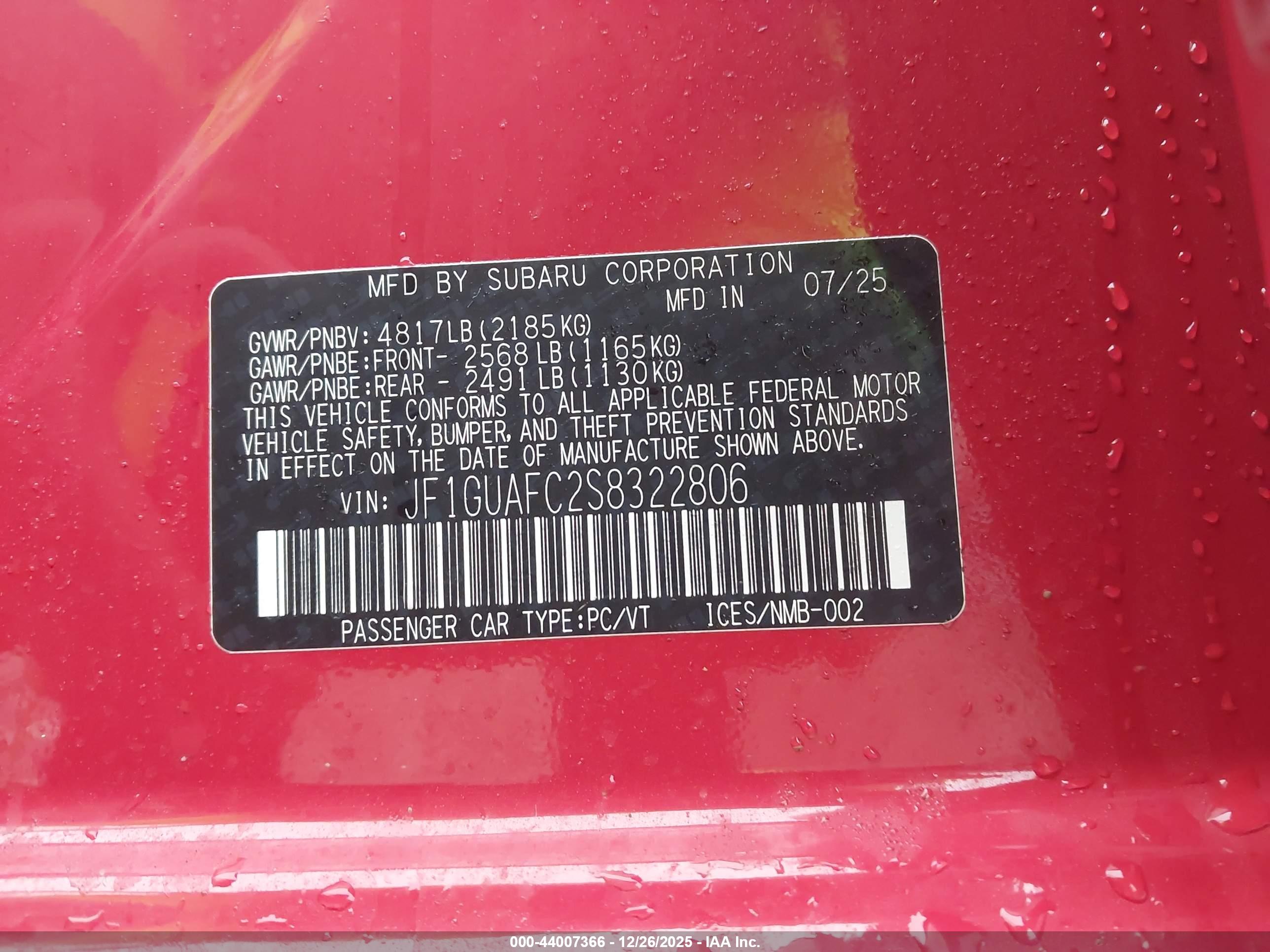SUBARU IMPREZA image 9
