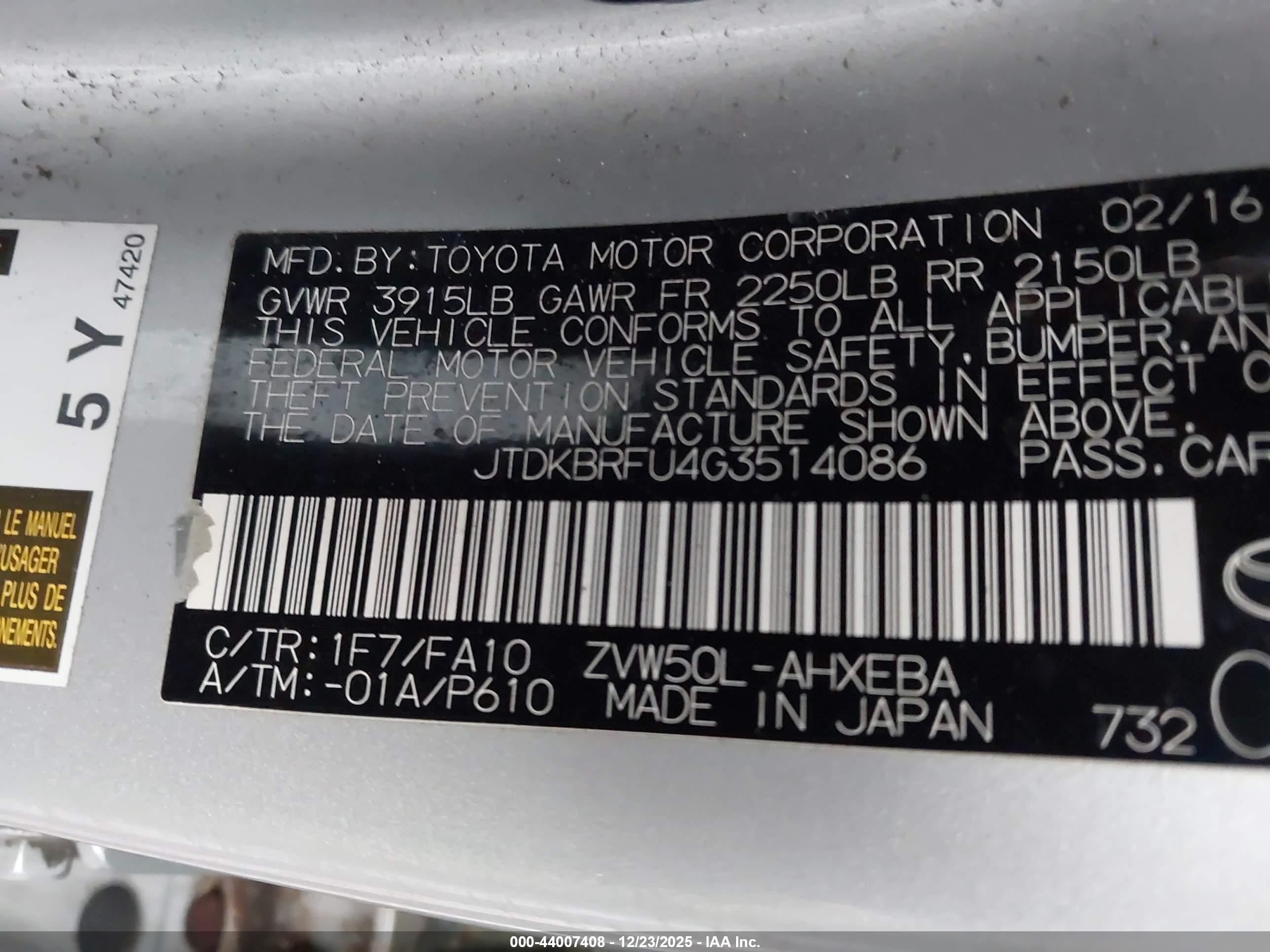 TOYOTA PRIUS image 9