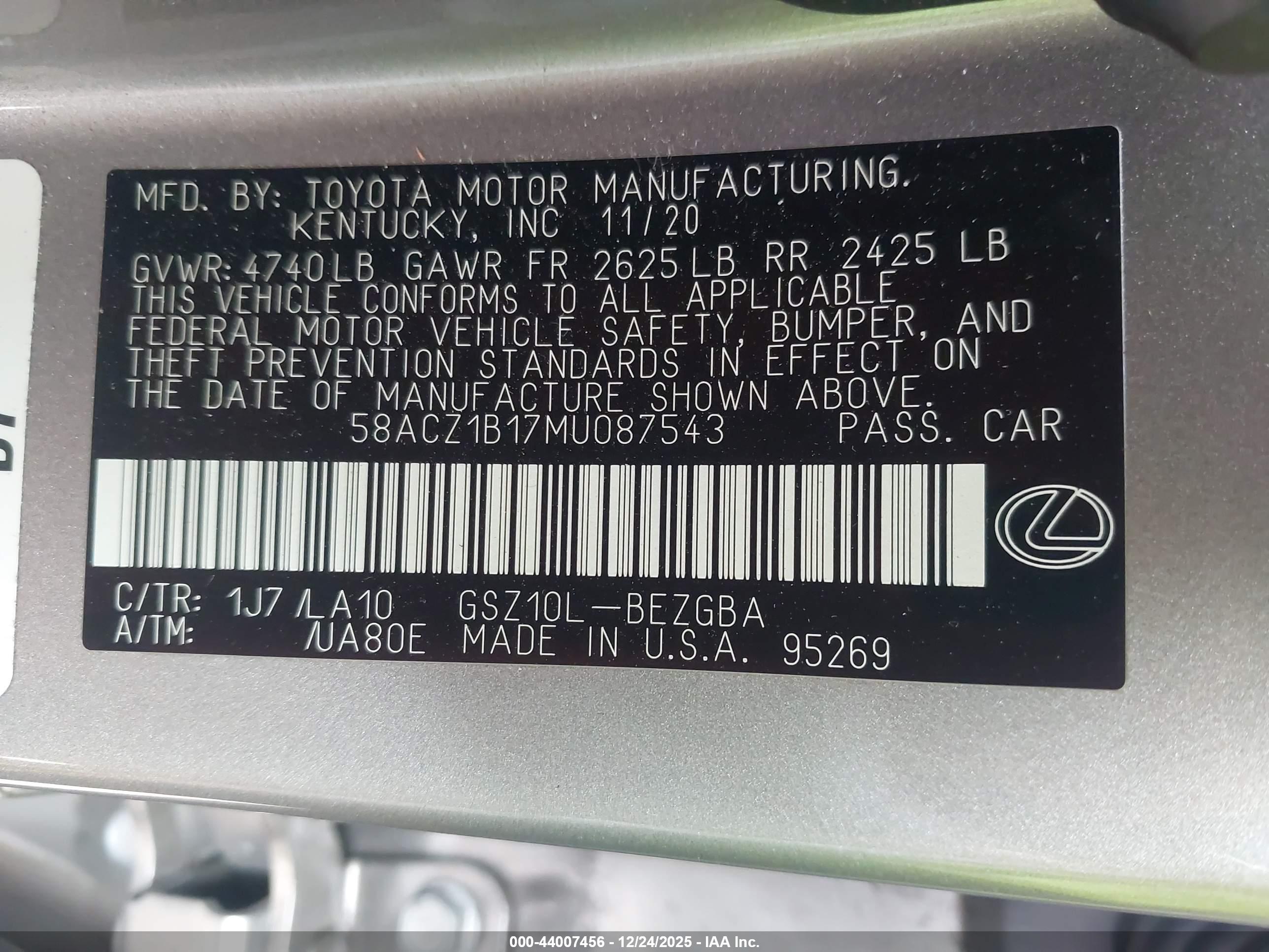 LEXUS ES image 9