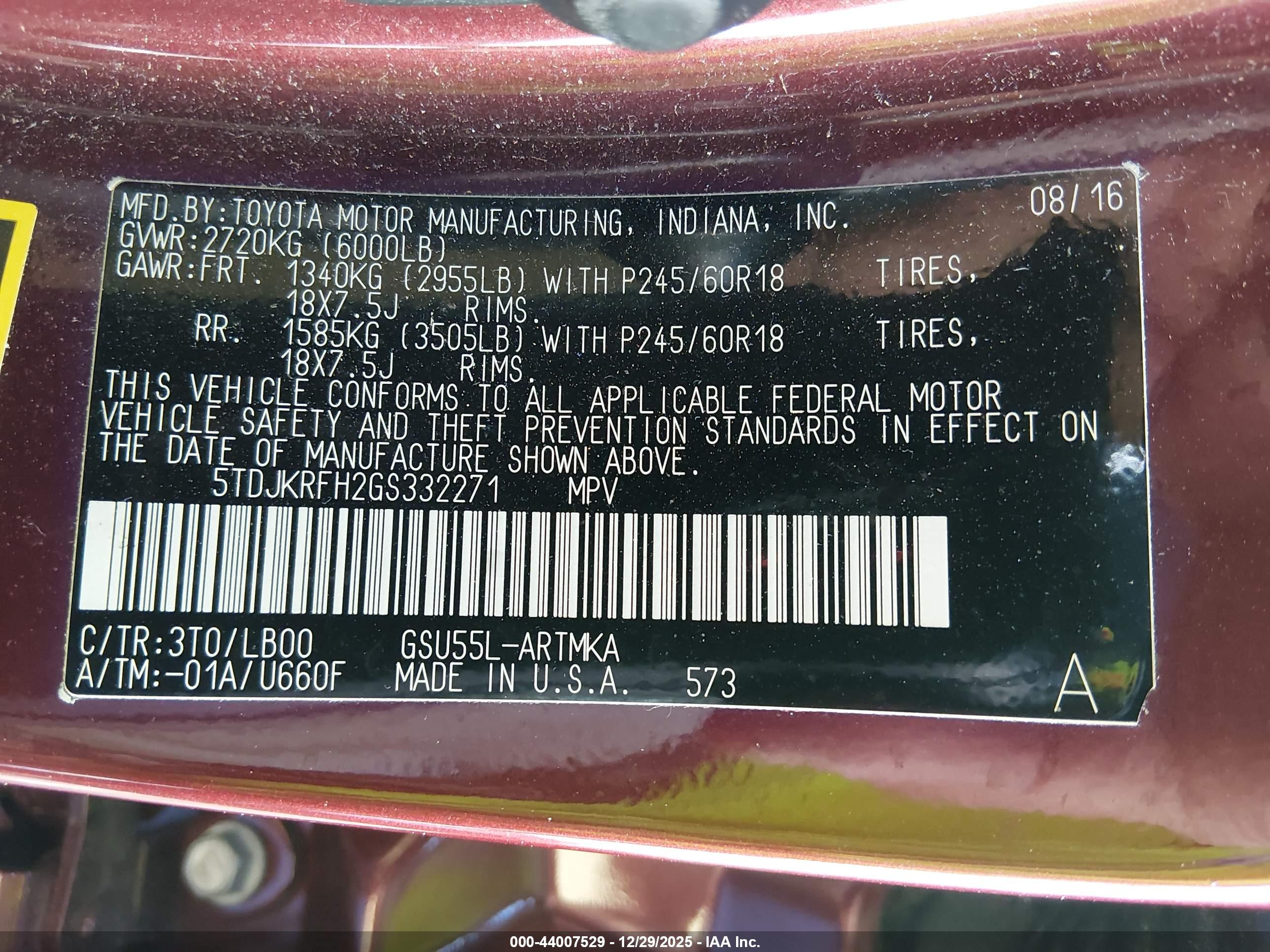 TOYOTA HIGHLANDER image 9