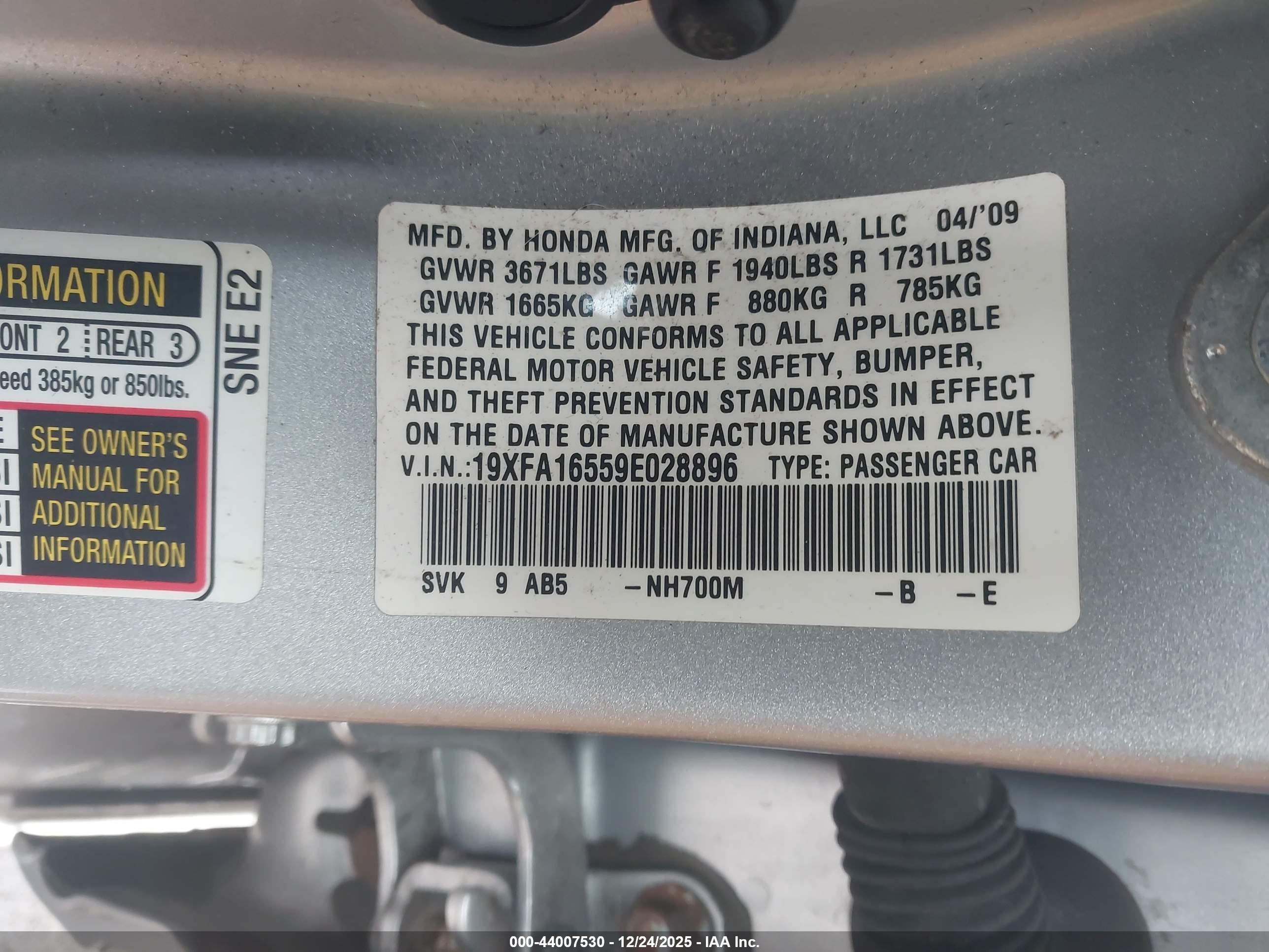 HONDA CIVIC image 9