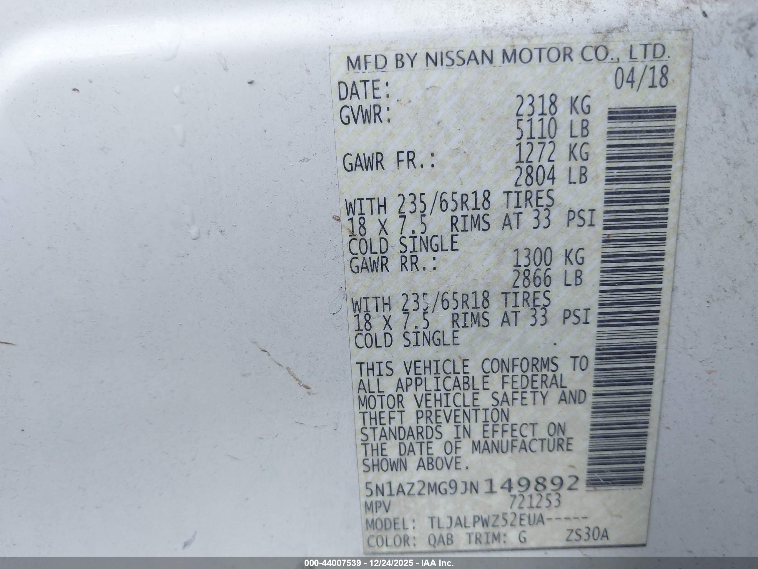 NISSAN MURANO image 9