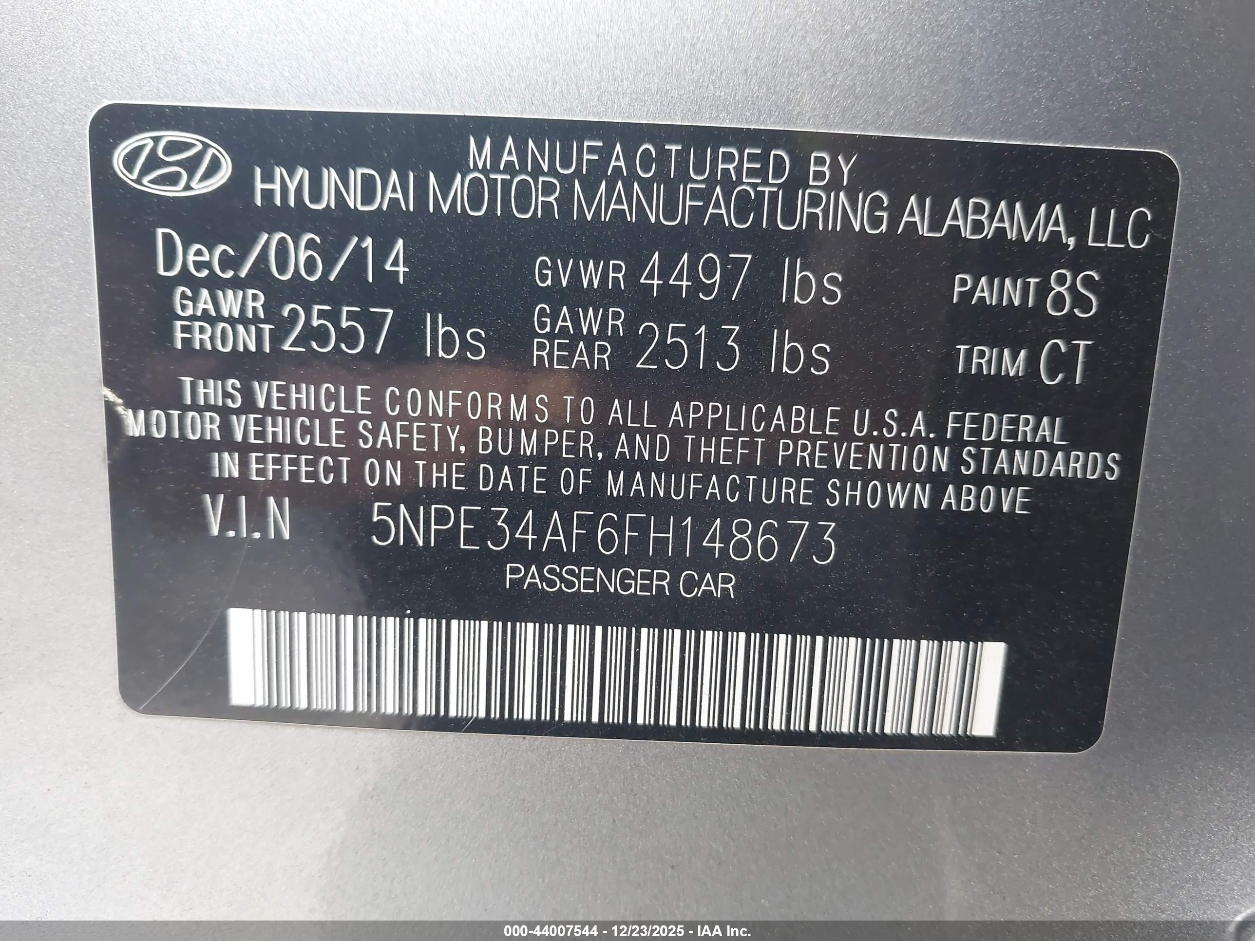HYUNDAI SONATA image 9