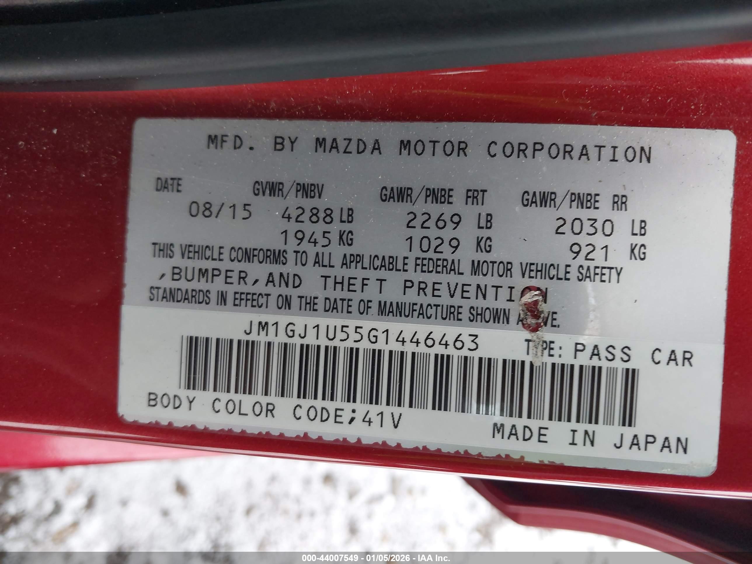 MAZDA MAZDA6 image 9