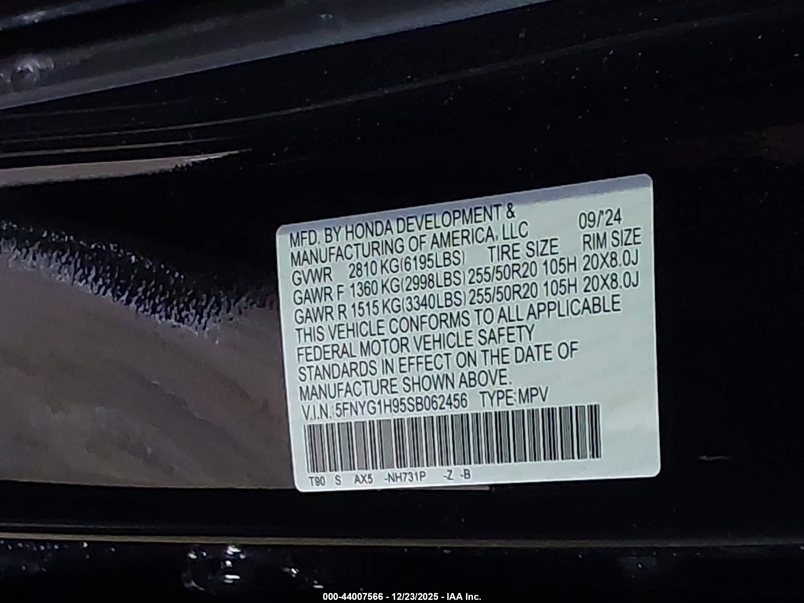 HONDA PILOT image 9