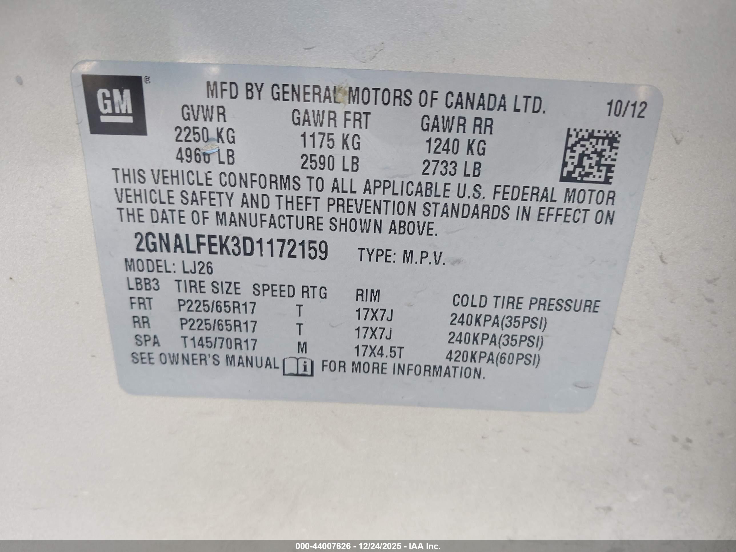 CHEVROLET EQUINOX image 9
