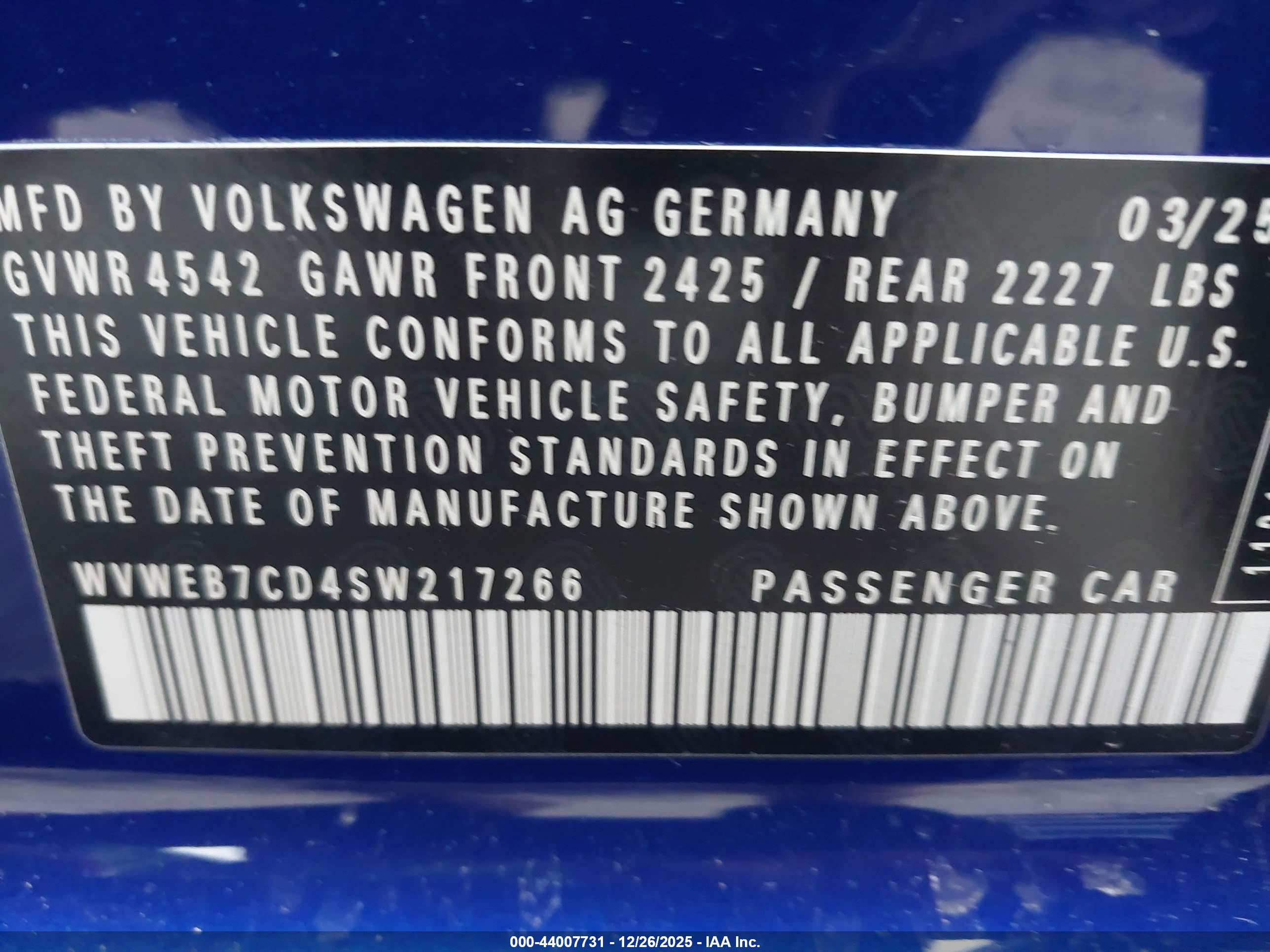 VOLKSWAGEN GOLF image 9
