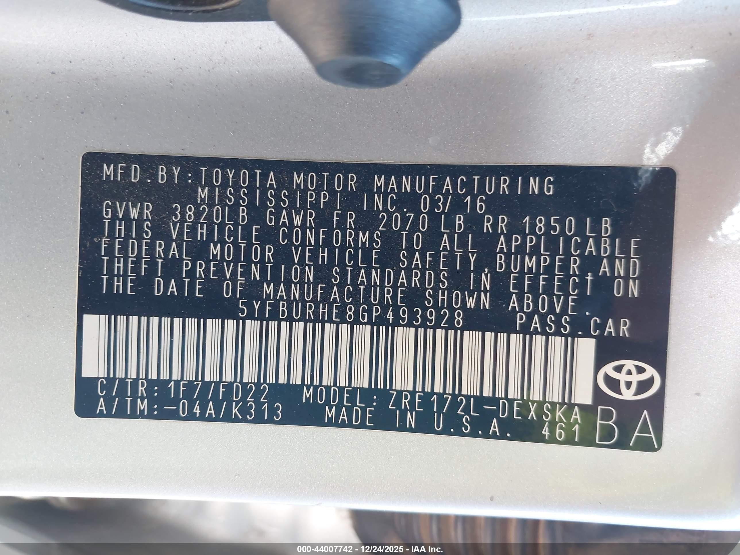 TOYOTA COROLLA image 9