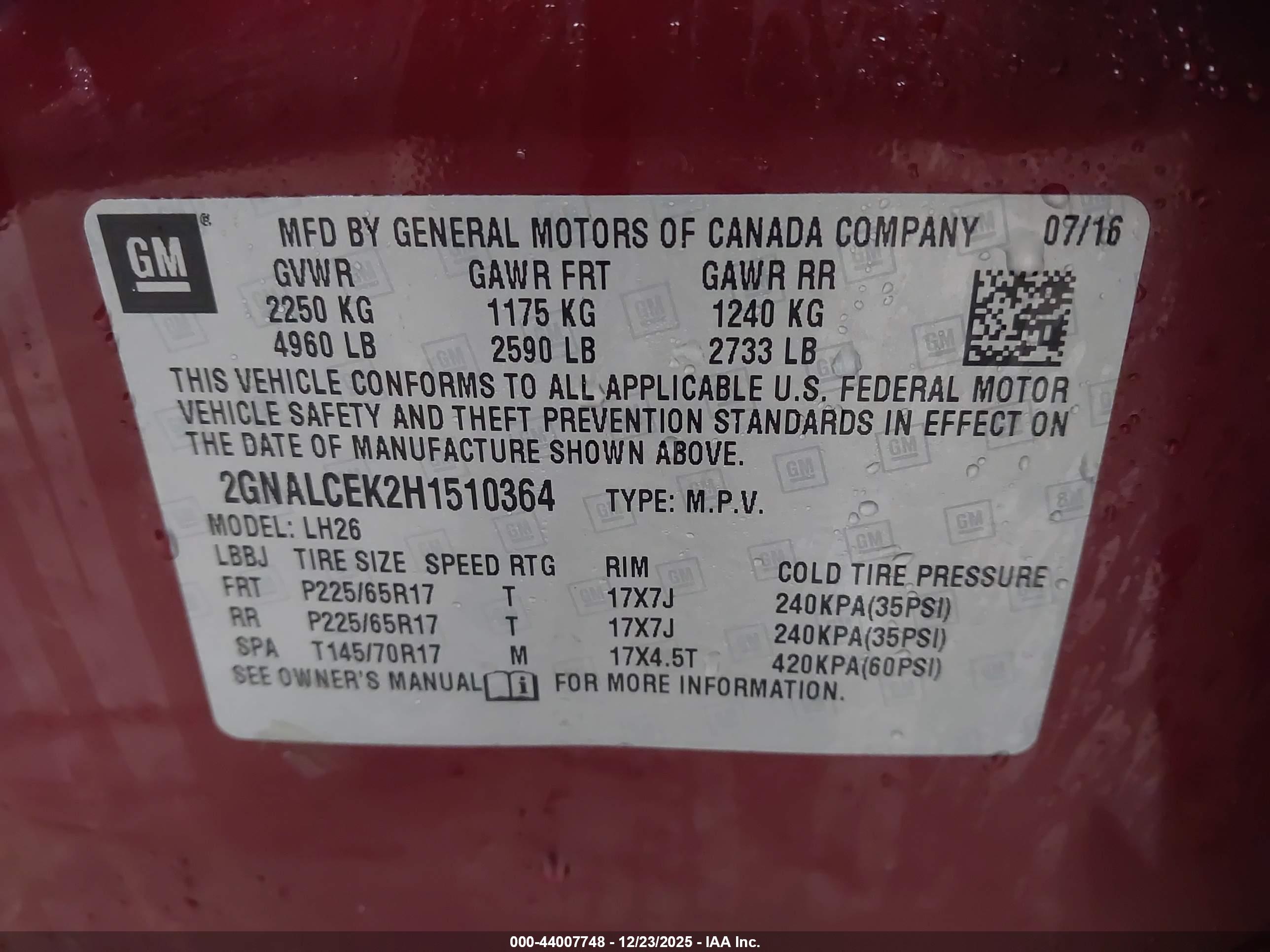 CHEVROLET EQUINOX image 9