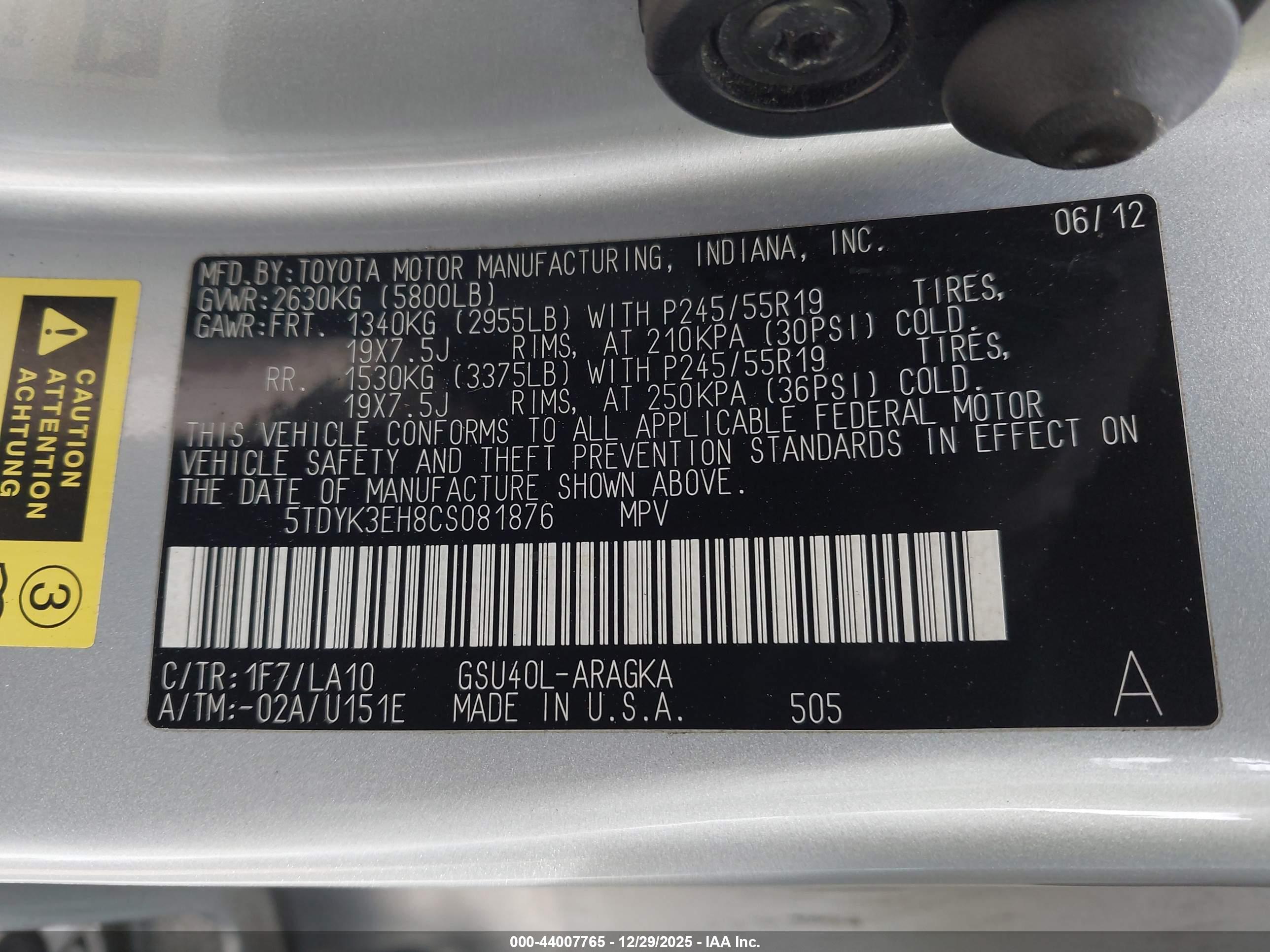 TOYOTA HIGHLANDER image 9