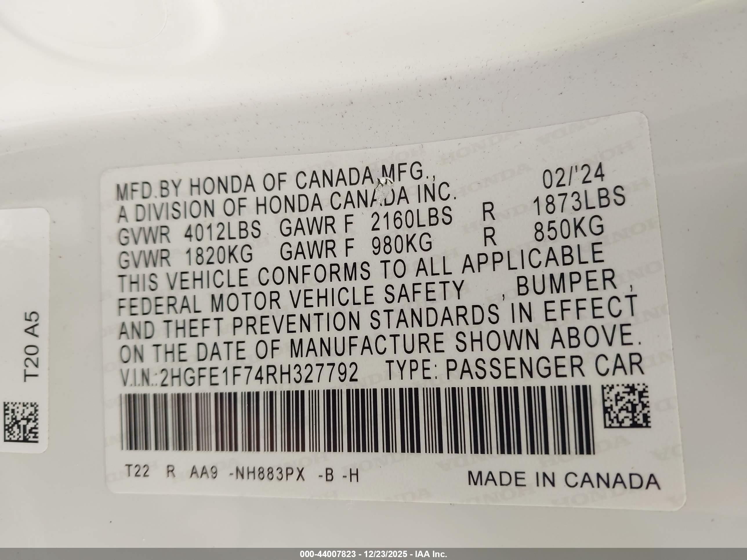HONDA CIVIC image 9