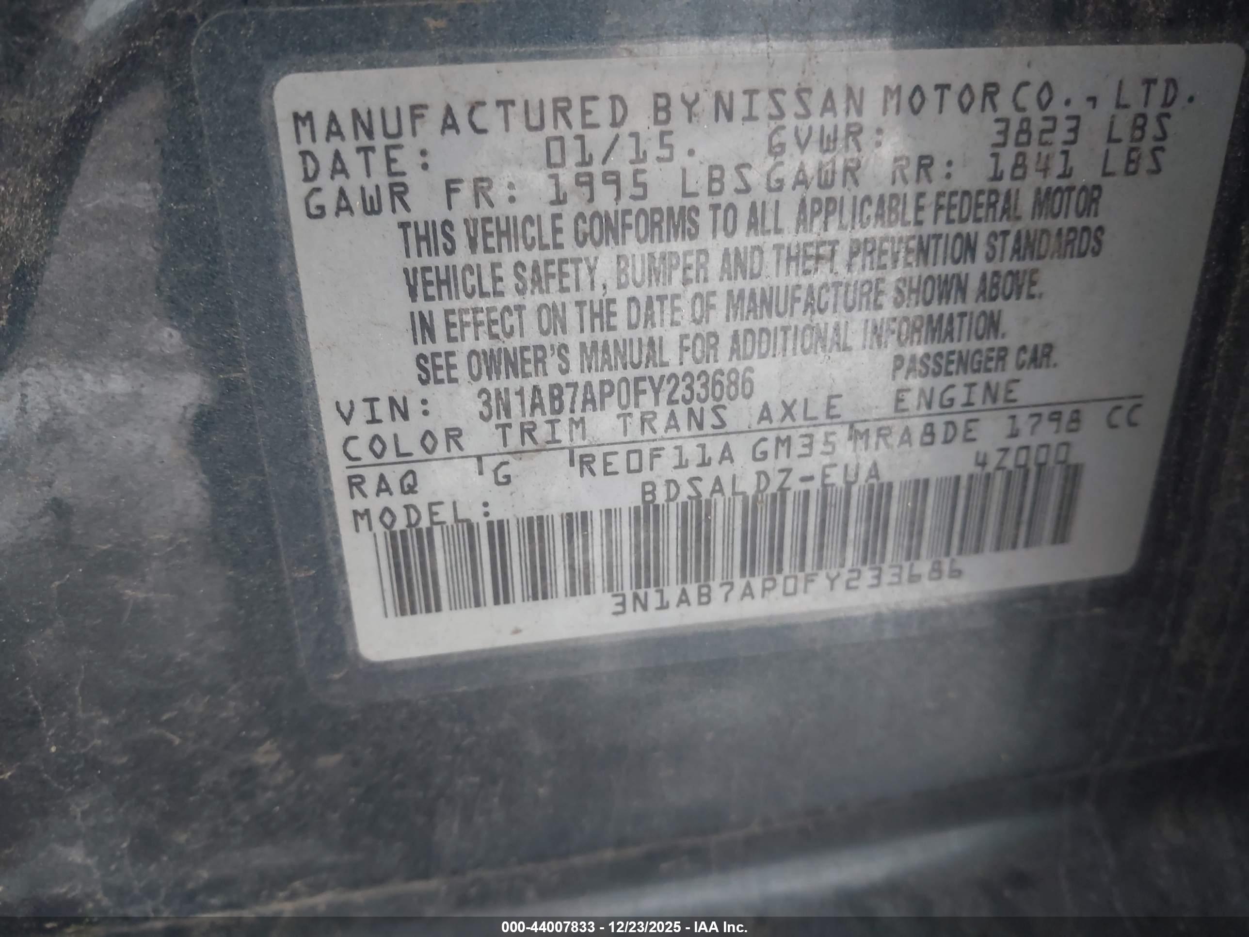 NISSAN SENTRA image 9