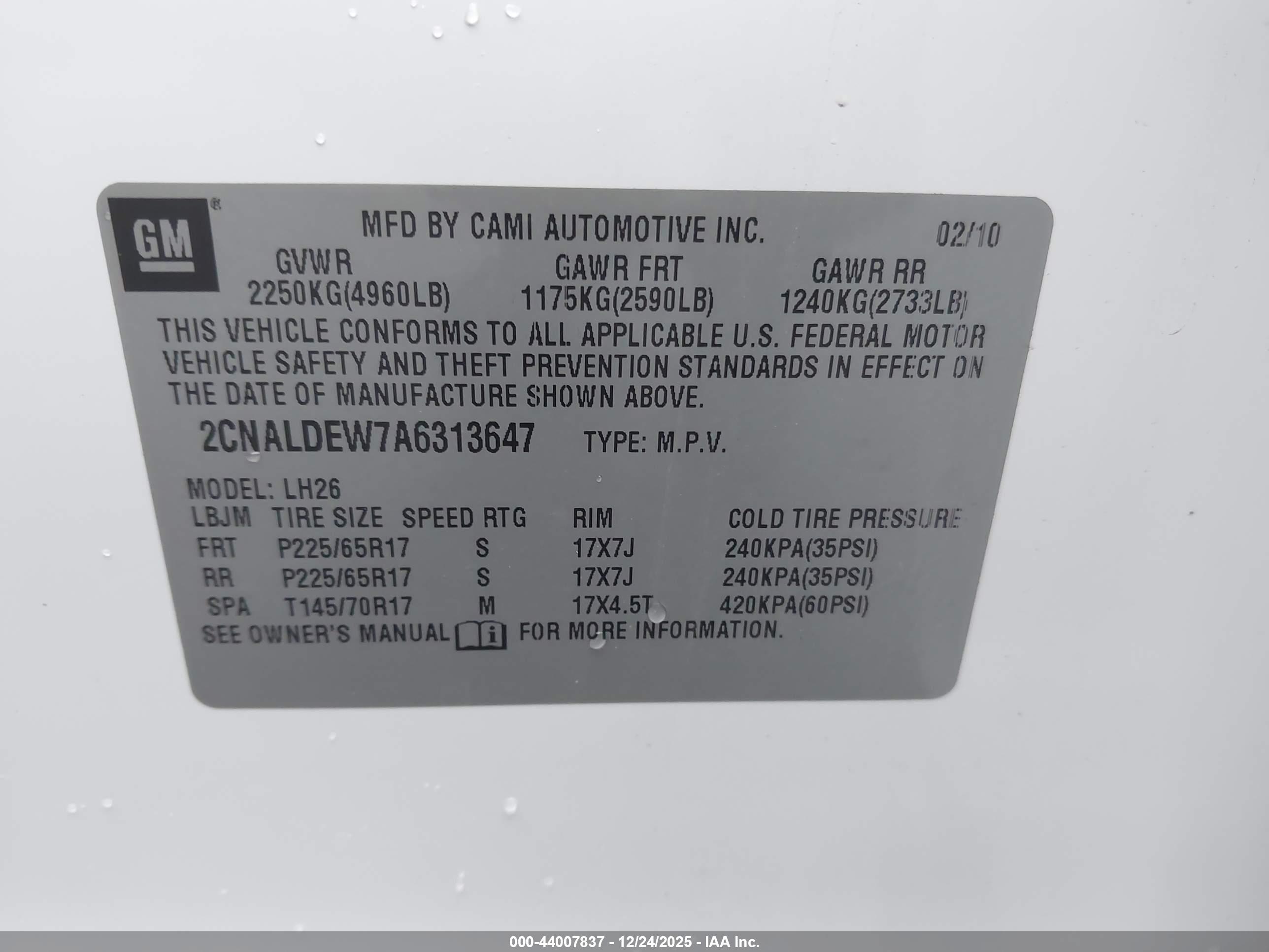 CHEVROLET EQUINOX image 9